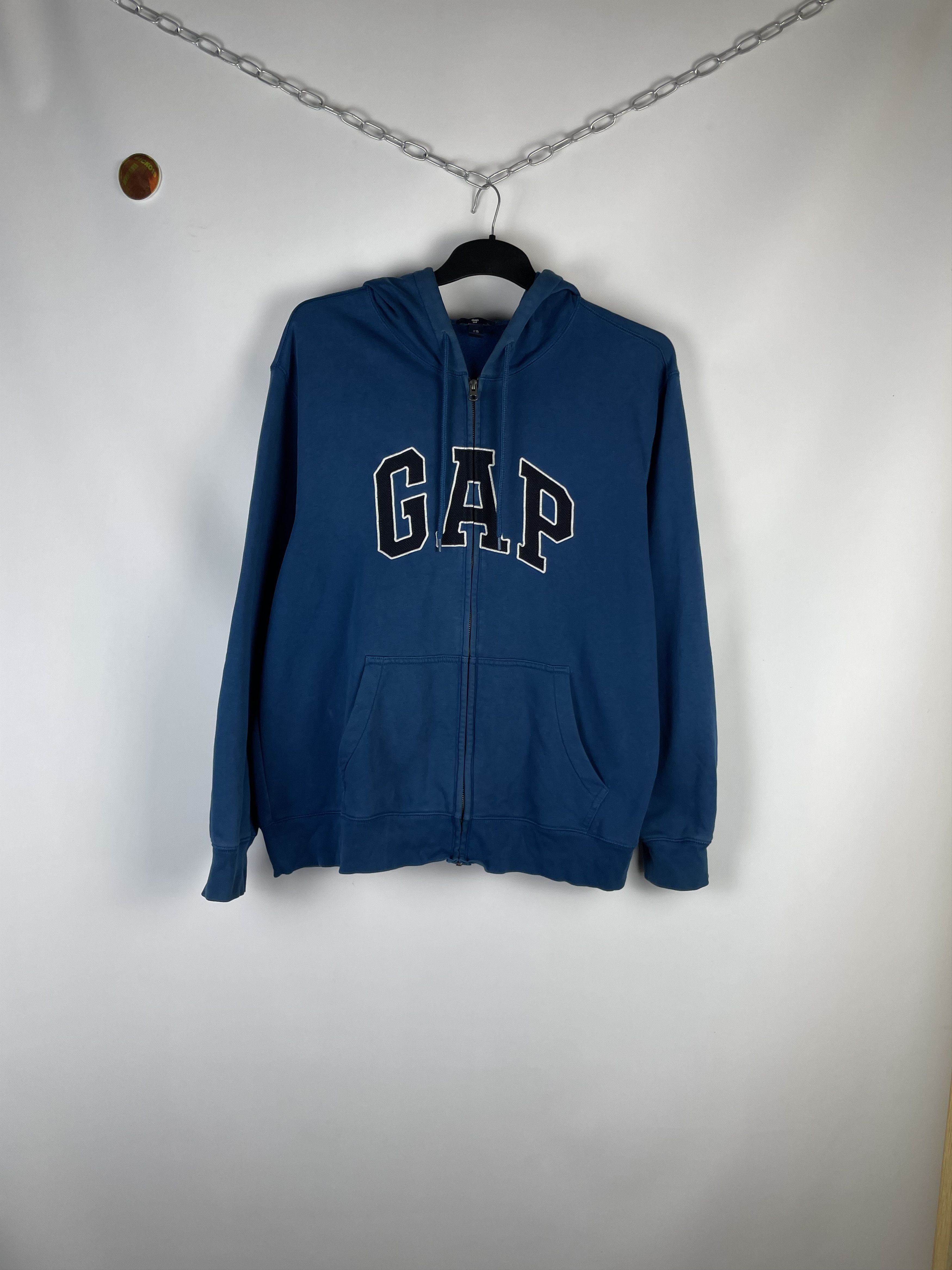 Gap × Vintage Vintage GAP Zip Hoodie sweatshirt Size US XL / EU 56 / 4 - 2 Thumbnail