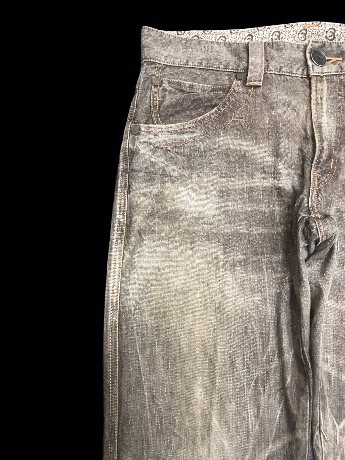 Edwin 💥WIDE BAGGY💥ARCHIVAL EDWIN 503 WIDE SICK FADES DENIM F273 Size US 36 / EU 52 - 3 Thumbnail