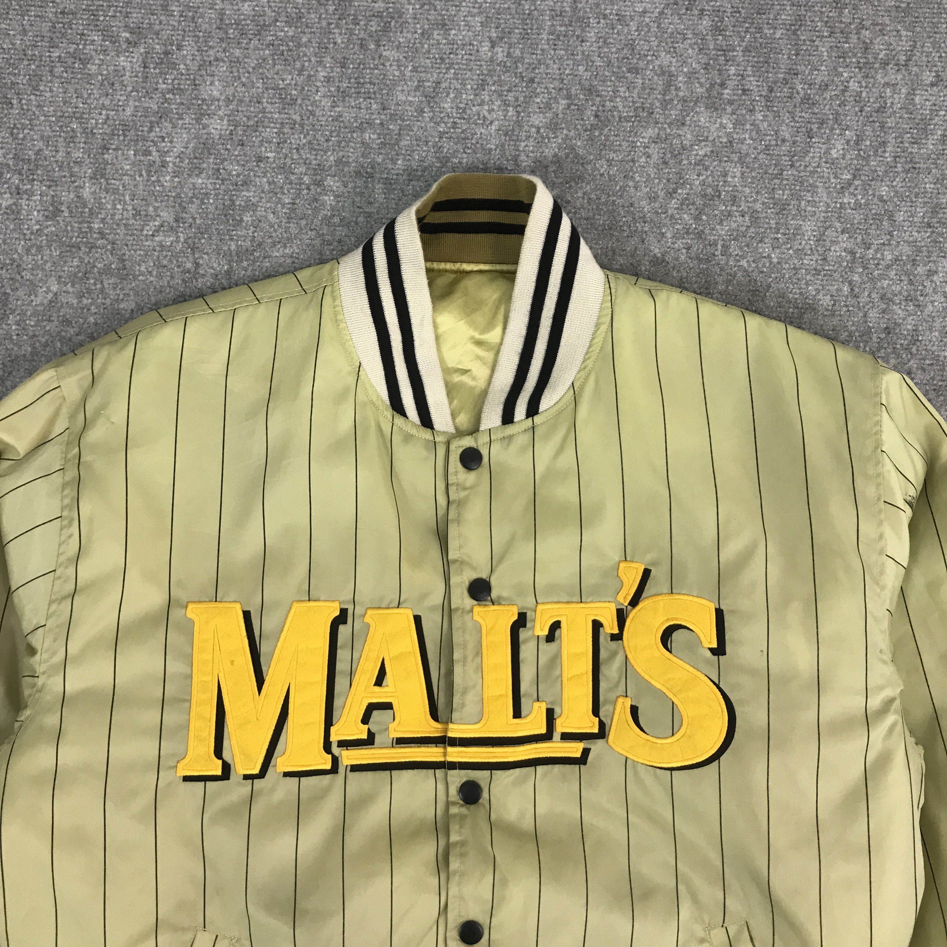 Japanese Brand MALTS BEER BOMBER JACKET Size US L / EU 52-54 / 3 - 5 Thumbnail