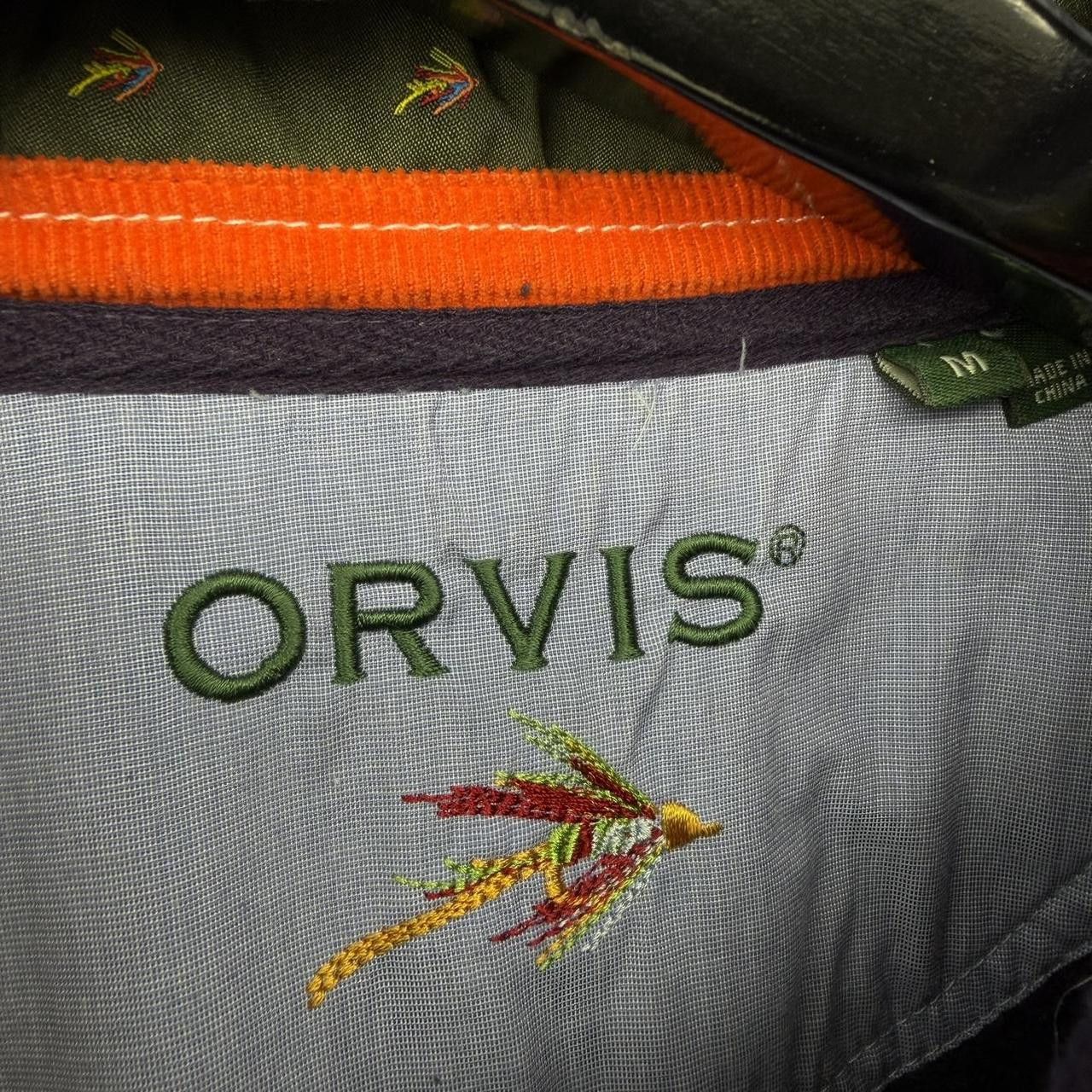 Orvis Orvis Men's Medium Blue 1/4 Zip Long Sleeve Button Pullover Size US M / EU 48-50 / 2 - 4 Thumbnail