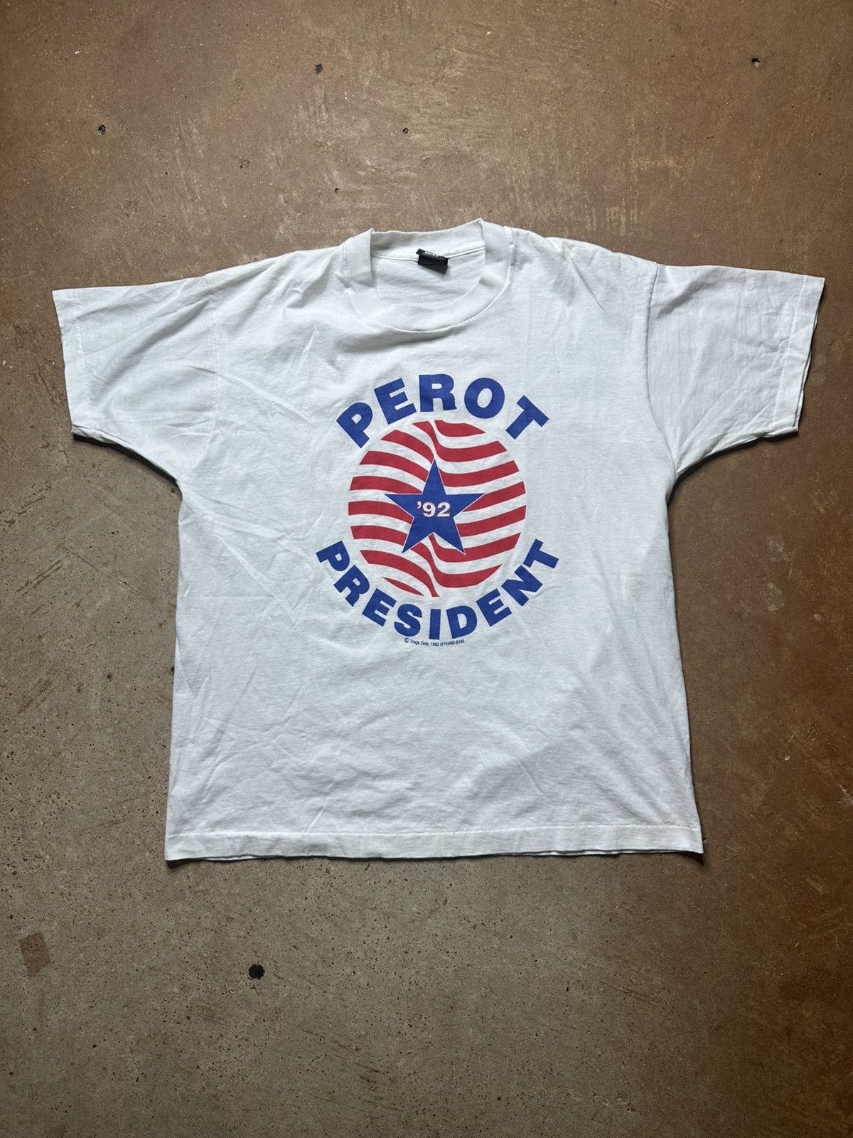 Vintage Vintage 1992 Ross Perot for President Single Stitch Tee Size US L / EU 52-54 / 3 - 1 Thumbnail