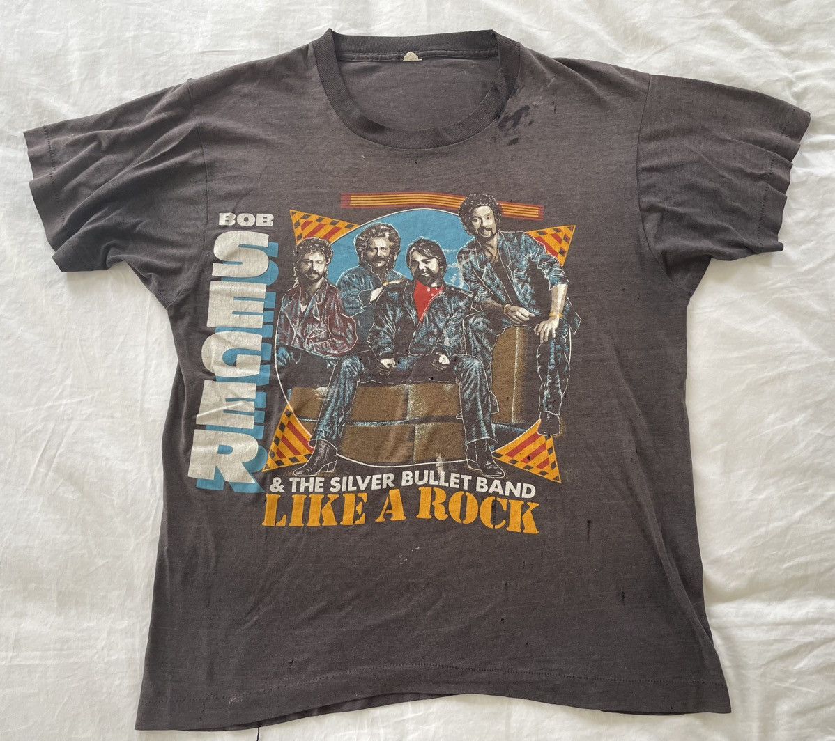 True Vintage Bob Seger Like a Rock Tour 1986 T-Shirt L