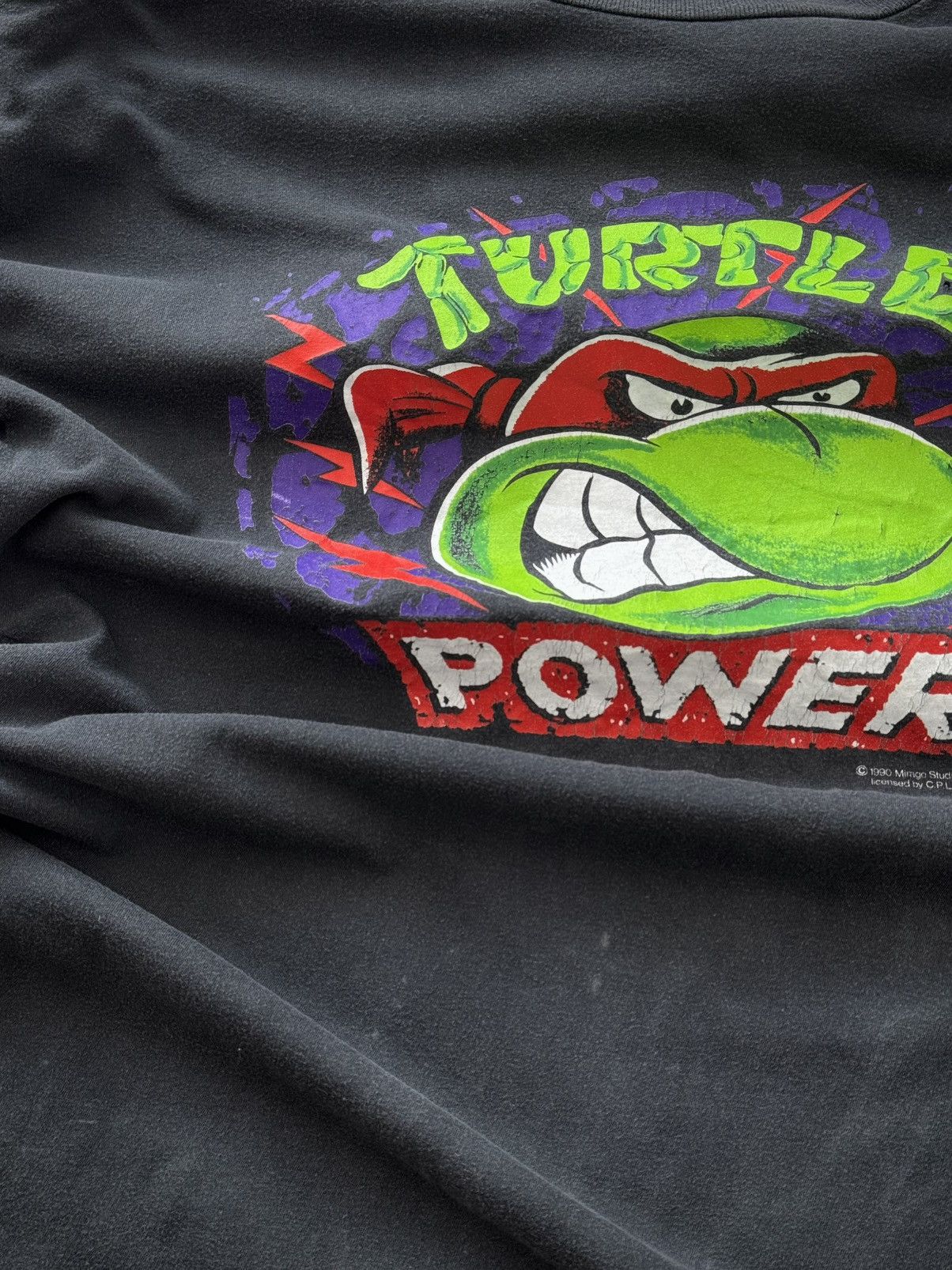 Vintage Vintage 1990 TMNT ‘Raphael Turtle Power’ Cartoon Movie Tee Size US L / EU 52-54 / 3 - 2 Thumbnail