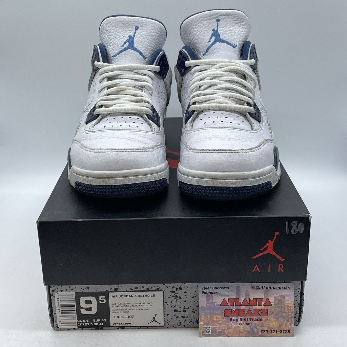 Jordan Brand Air Jordan 4 Columbia Size US 9.5 / EU 42-43 - 2 Thumbnail