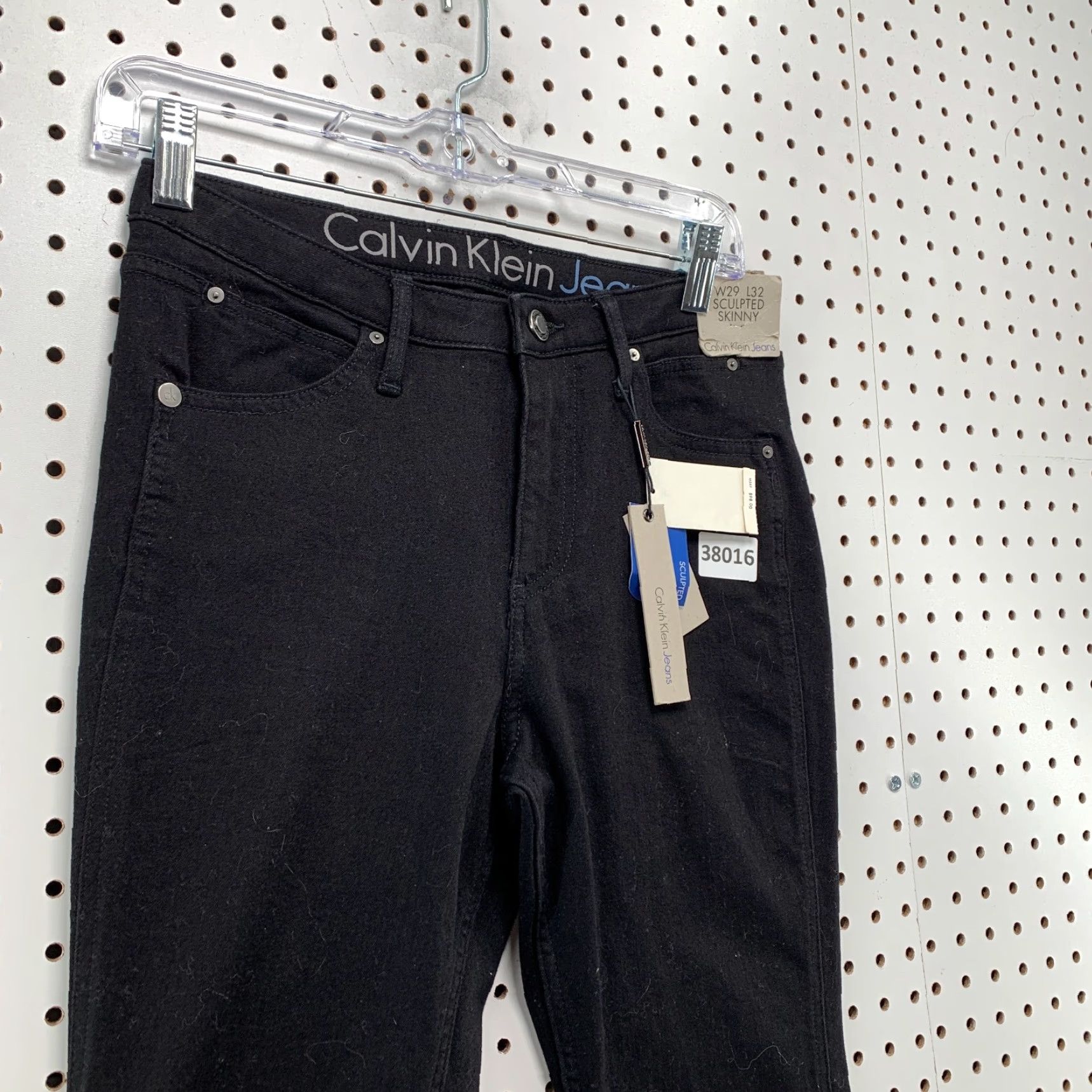 Calvin Klein VINTAGE Calvin Klein Jeans Slim Fit Skinny Women 29x32 Black DK NYT 90s Style Mens? Size 29" - 4 Thumbnail