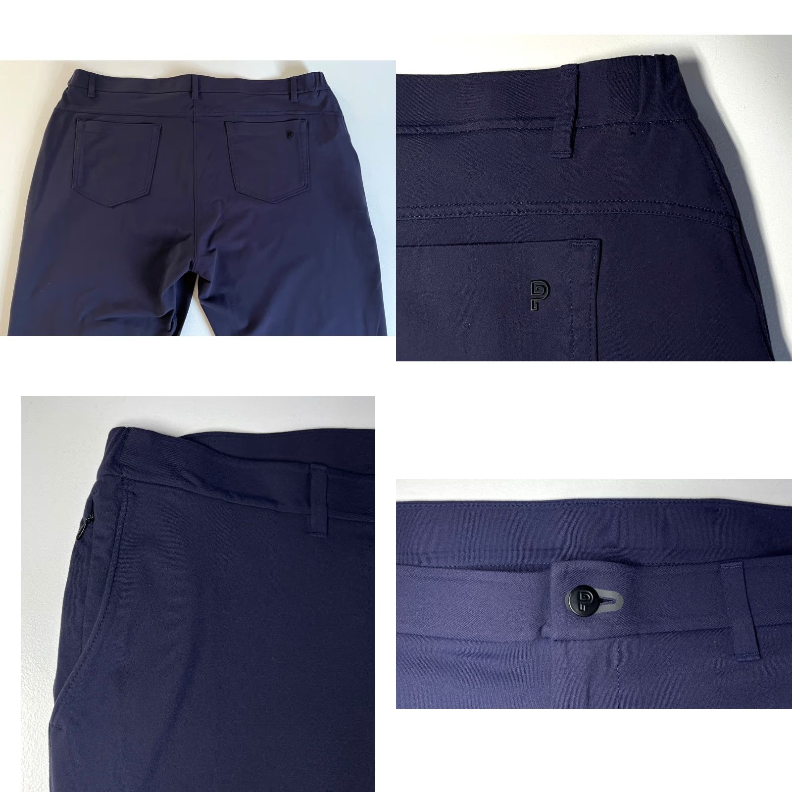 Vintage VINTAGE Public Rec Chino Pants Mens Navy 42x30 City Preppy Nylon Blend Stretch Pockets Straight Regular Size US 42 / EU 58 - 8 Thumbnail