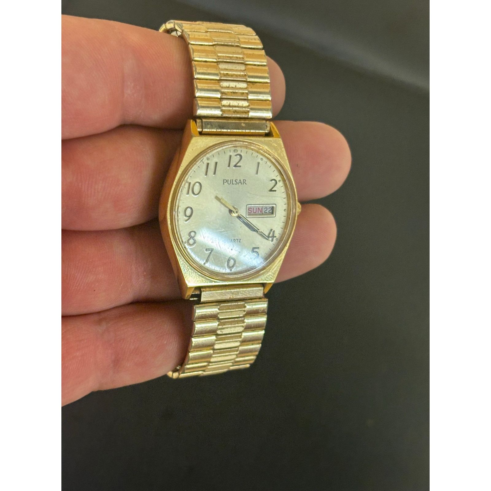 Pulsar Pulsar V533-8A70 Gold Tone Men’s Watch! New Battery! Size ONE SIZE - 4 Thumbnail
