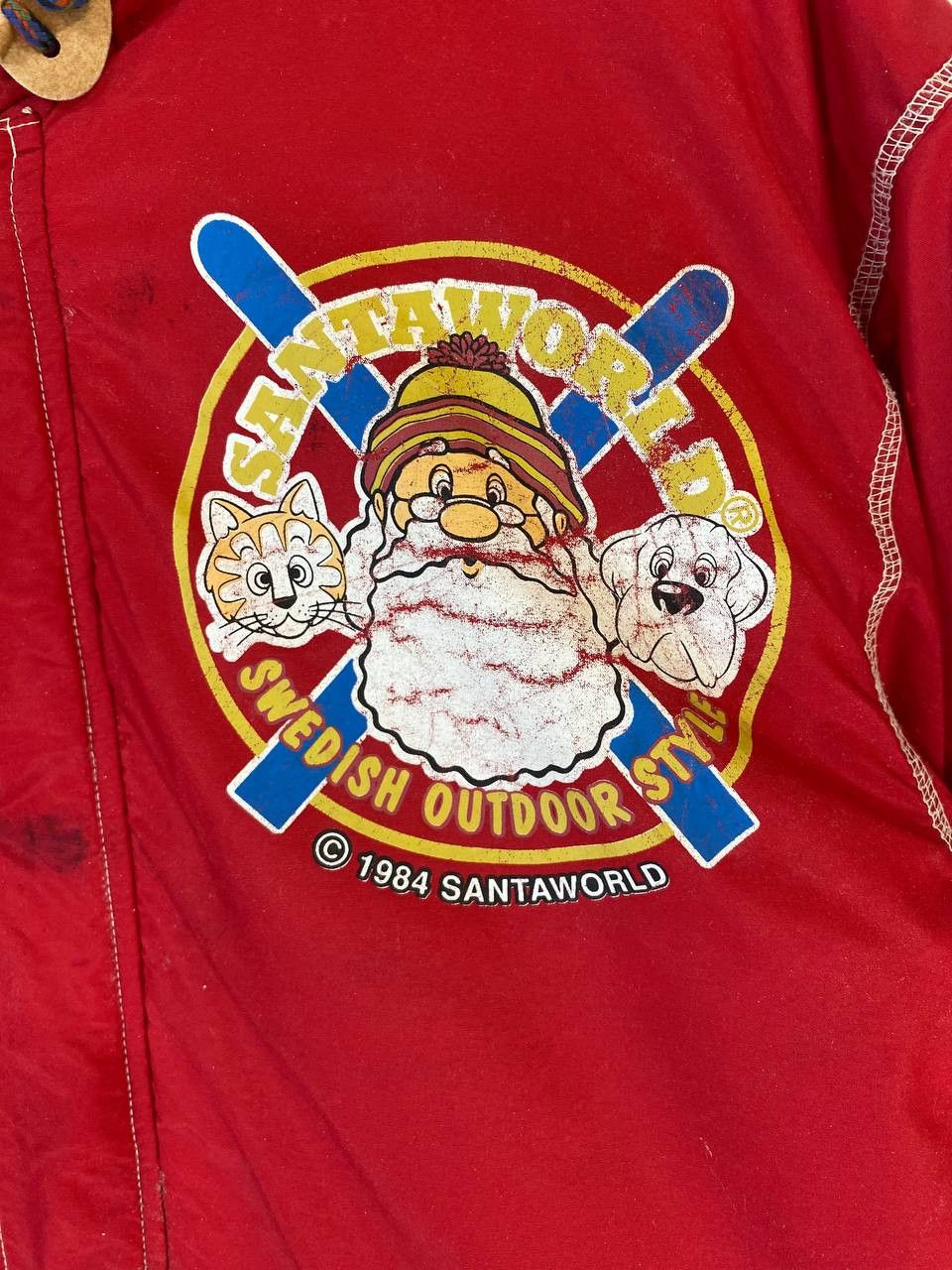Japanese Brand vintage santa world light jacket sherpa lining Size US XL / EU 56 / 4 - 3 Thumbnail