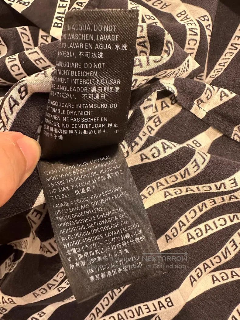 Balenciaga Balenciaga Full-print irregular shirt Size XS / US 0-2 / IT 36-38 - 5 Thumbnail