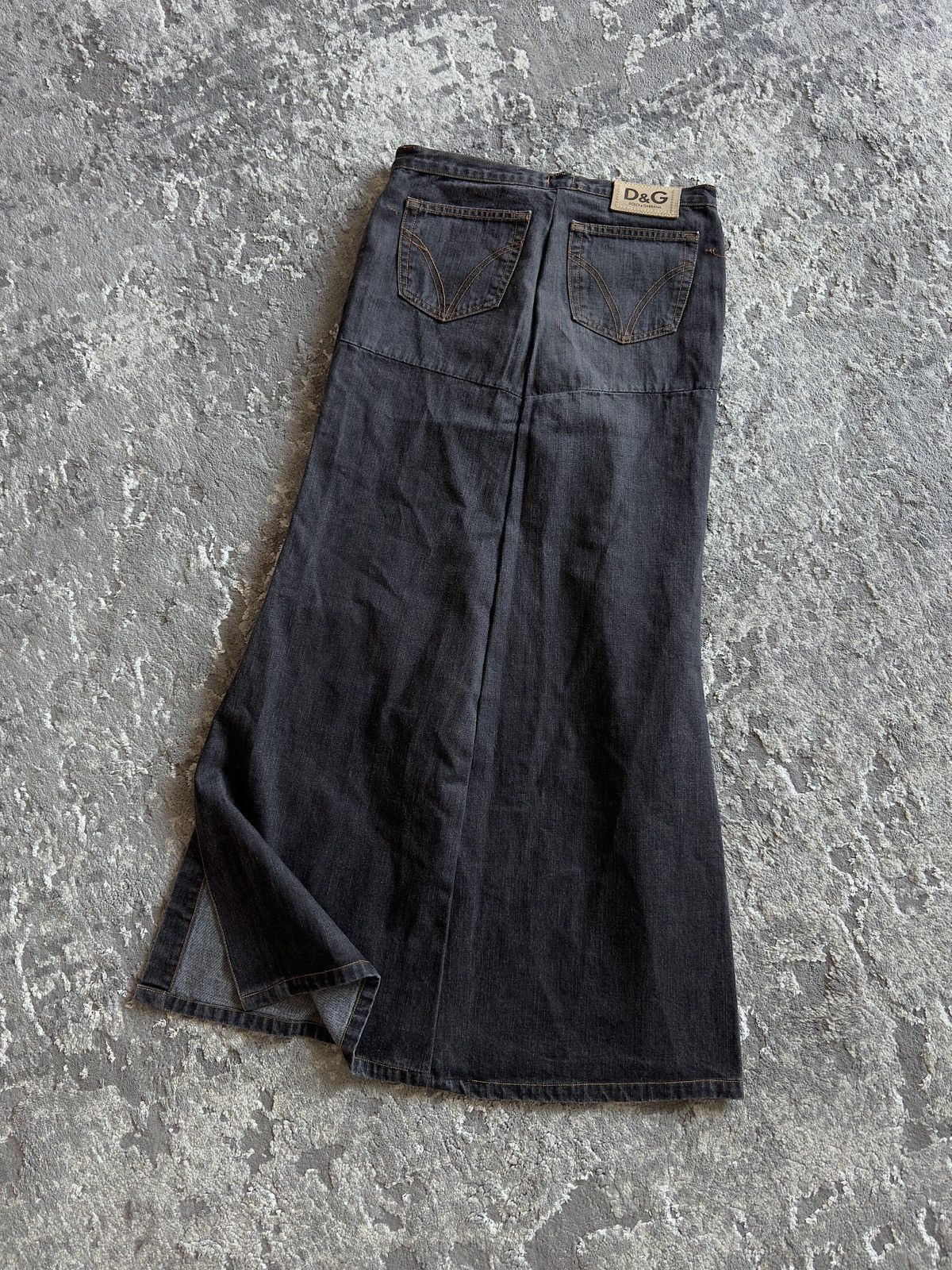 Dolce & Gabbana Vintage Dolce & Gabbana Denim Maxi Skirt D&G Size 28" / US 6 / IT 42 - 2 Thumbnail