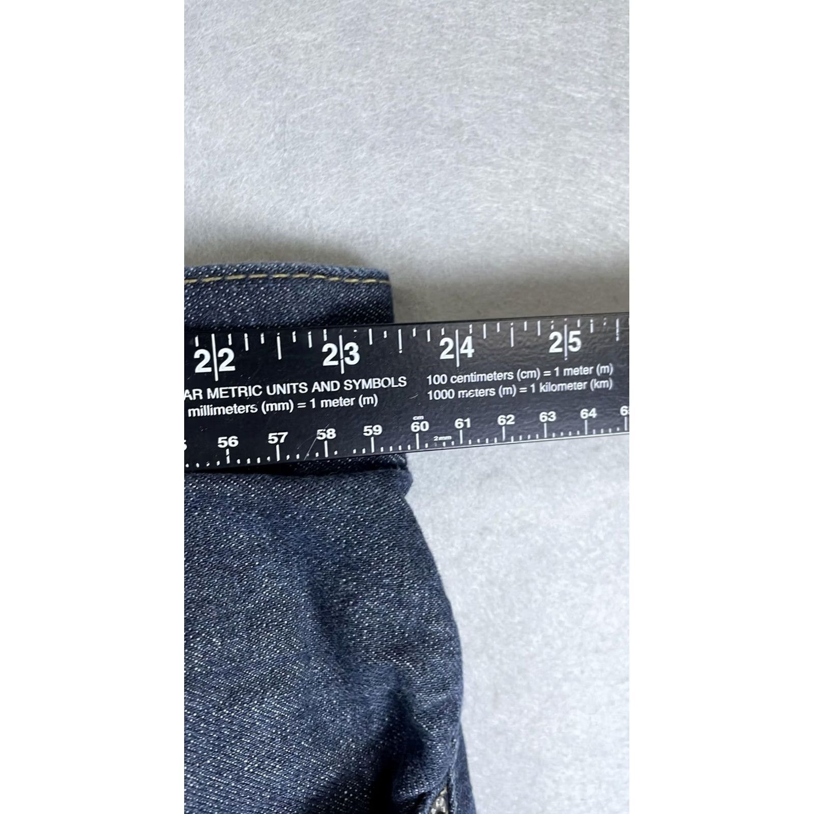 Levi's Levi's 559 Jeans Mens 47x30 Blue Dark Wash Relaxed Straight Denim Pants Size US 32 / EU 48 - 6 Thumbnail
