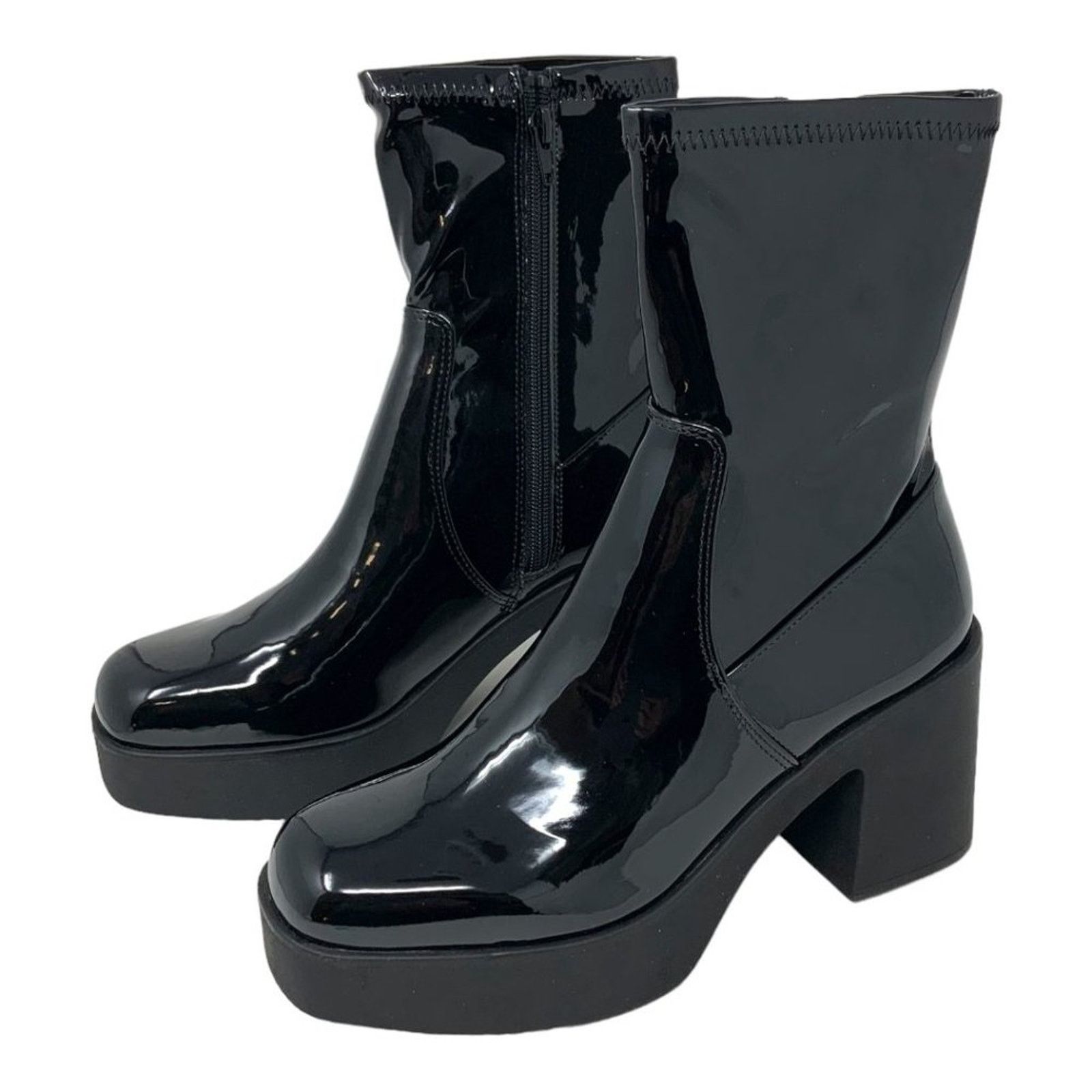 Aldo Aldo Upstep Black Platform Boot Size 8.5 NWT $130 MSRP Size US 8.5 / IT 38.5 - 4 Thumbnail