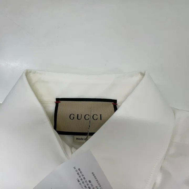 Gucci Gucci Love Parade White Cropped Long Sleeve Shirt-2507 Size L / US 10 / IT 46 - 6 Thumbnail
