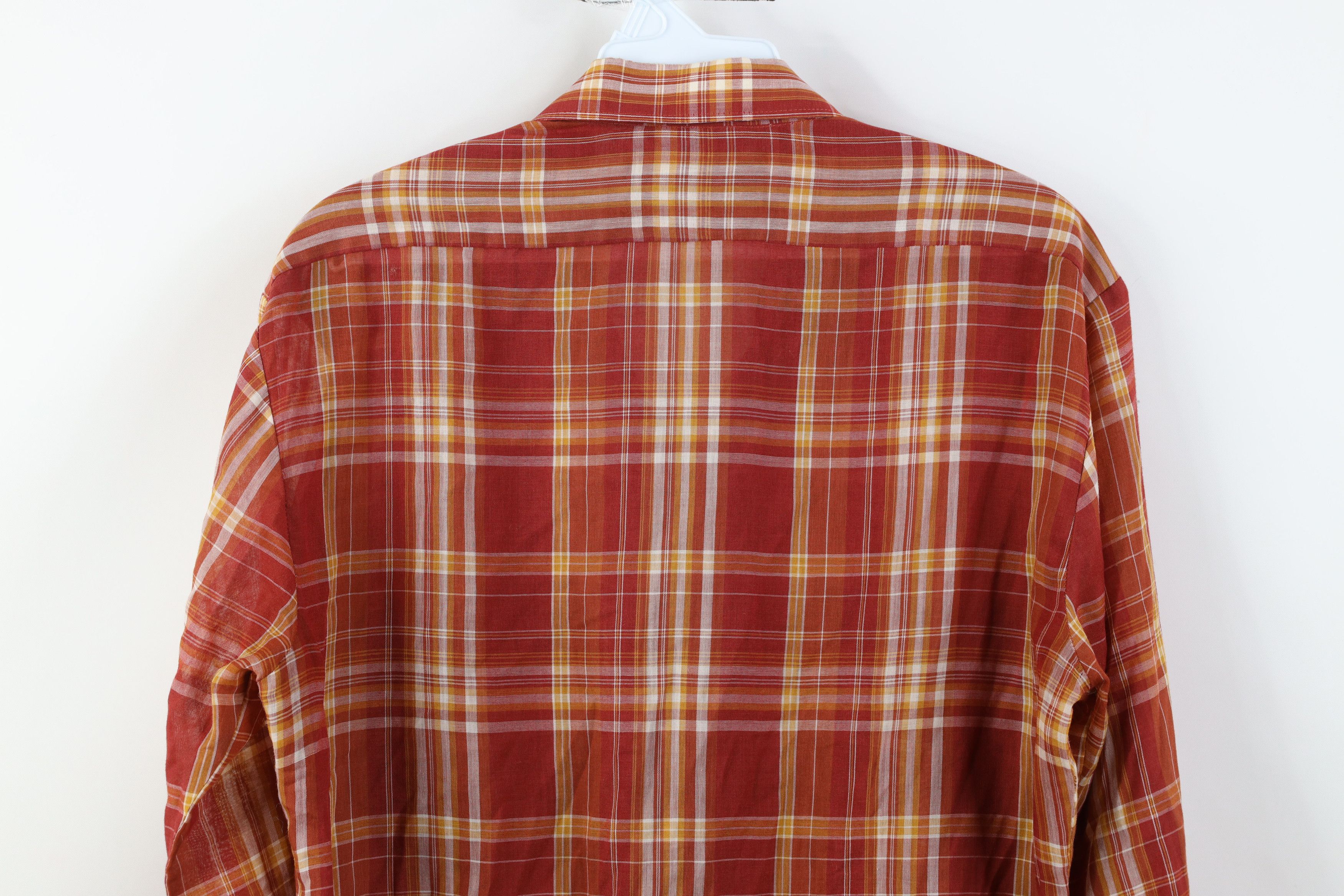 Vintage Vintage 70s Streetwear Bush Collared Button Shirt Plaid Size US L / EU 52-54 / 3 - 12 Thumbnail