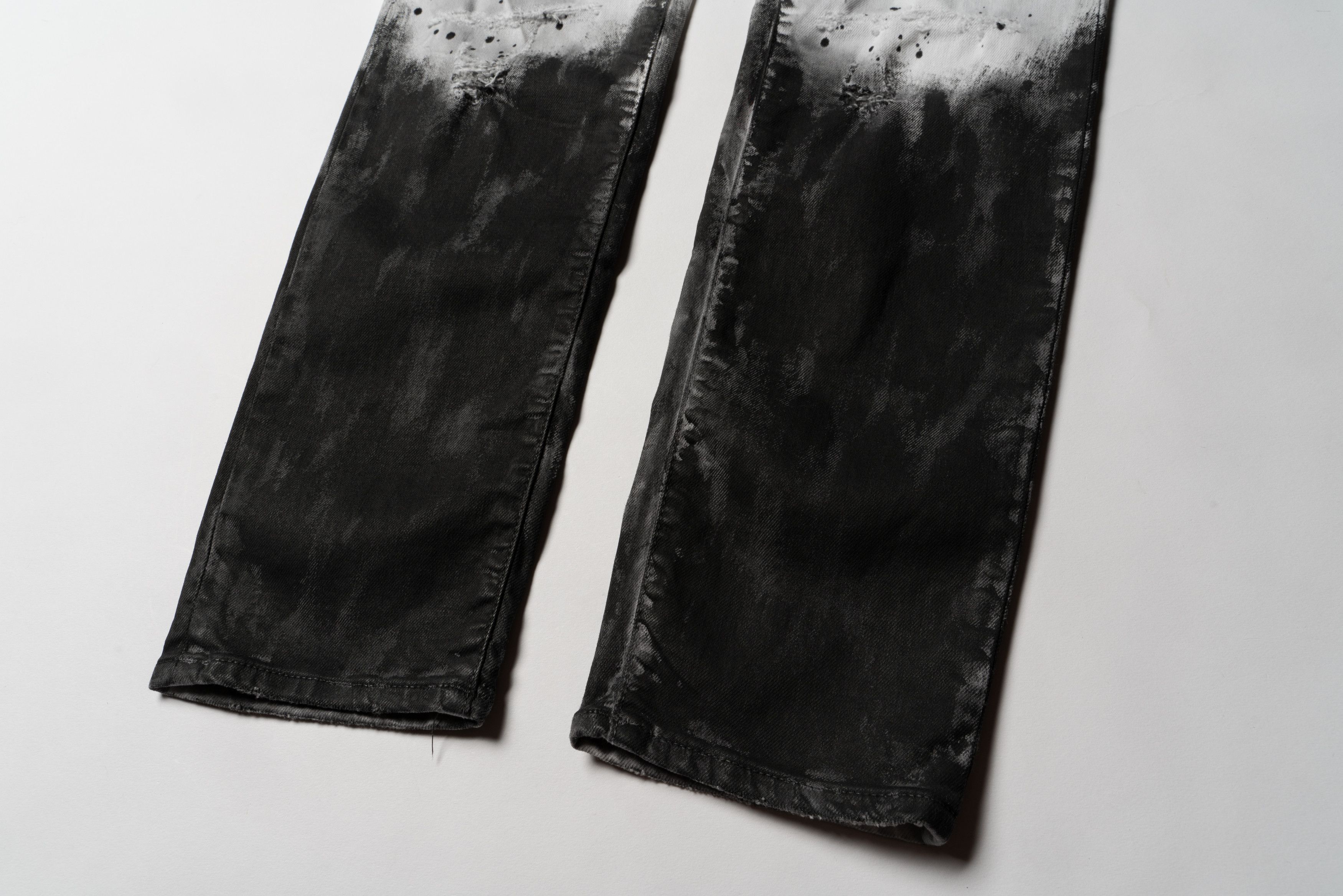 Pinko 🔴 PINKO JEANS Distressed Denim Jeans White Black Tie Dye Size 28" / US 6 / IT 42 - 6 Thumbnail