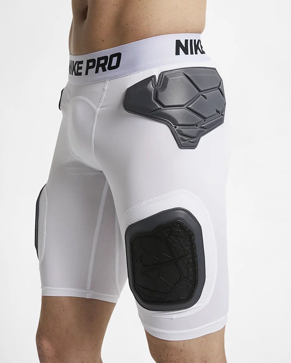 Nike Nike Pro HyperStrong Football Padded Shorts White/Black Size US 30 / EU 46 - 5 Thumbnail