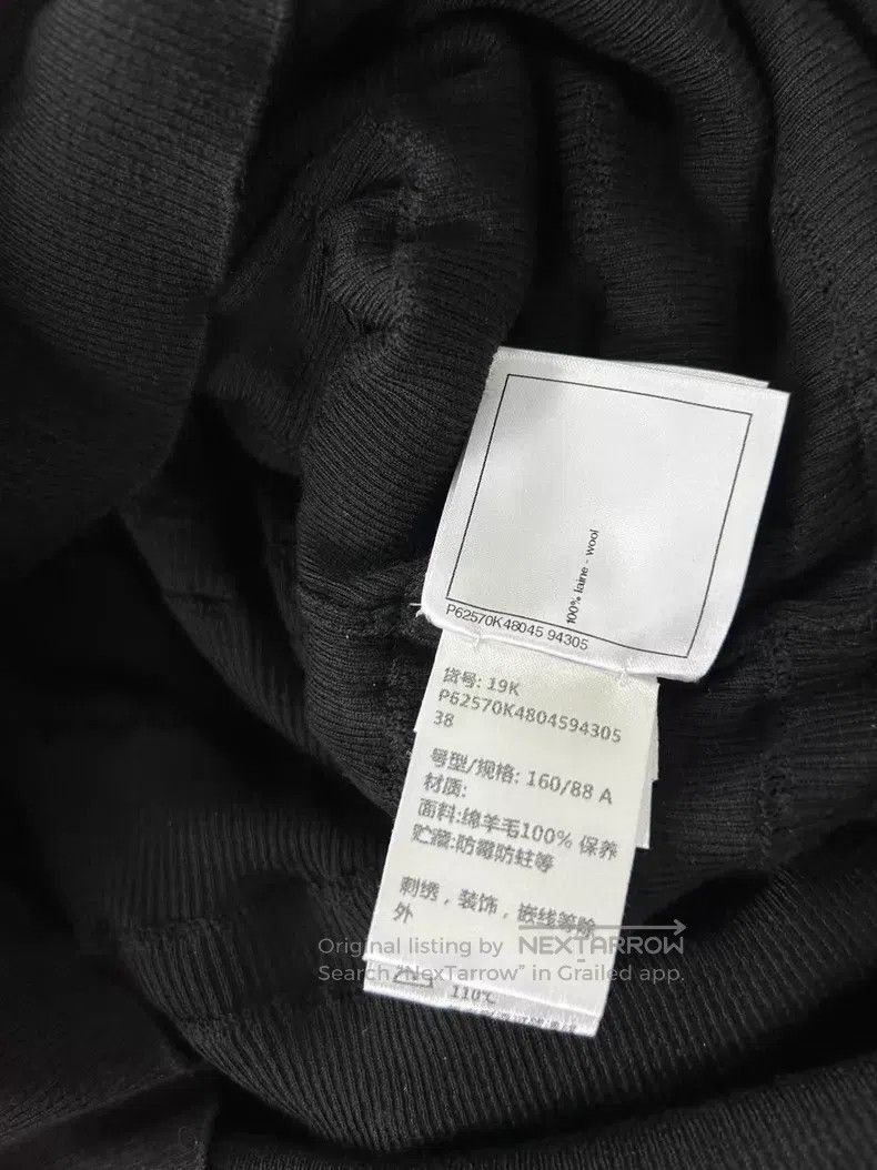 Chanel Chanel 19k black ruffled sheep wool knit sweater Size XS / US 0-2 / IT 36-38 - 8 Thumbnail