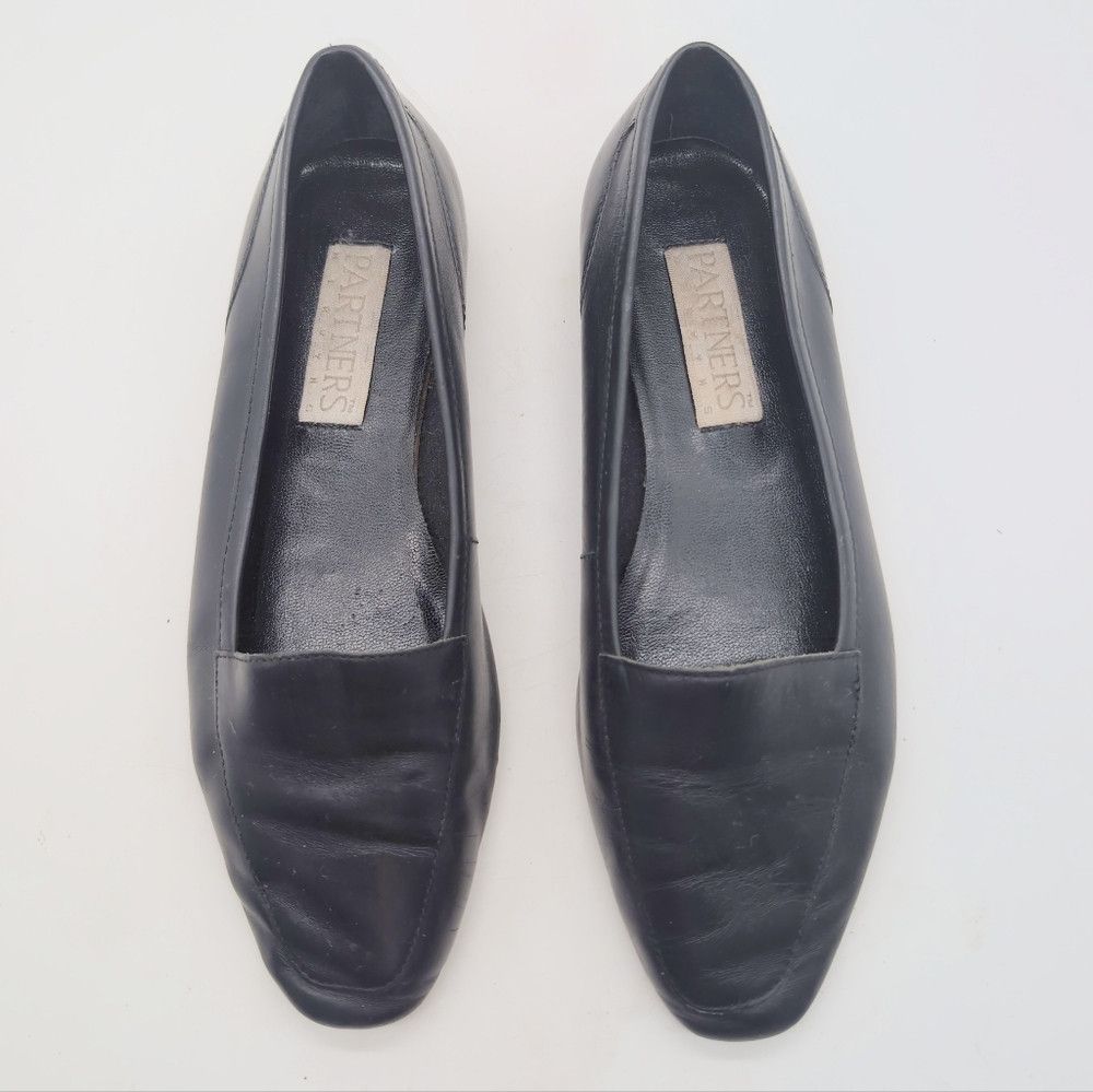 Other Vintage Partners Sz 5.5 Black Loafers for Women 1980s Size US 5.5 / IT 35.5 - 3 Thumbnail