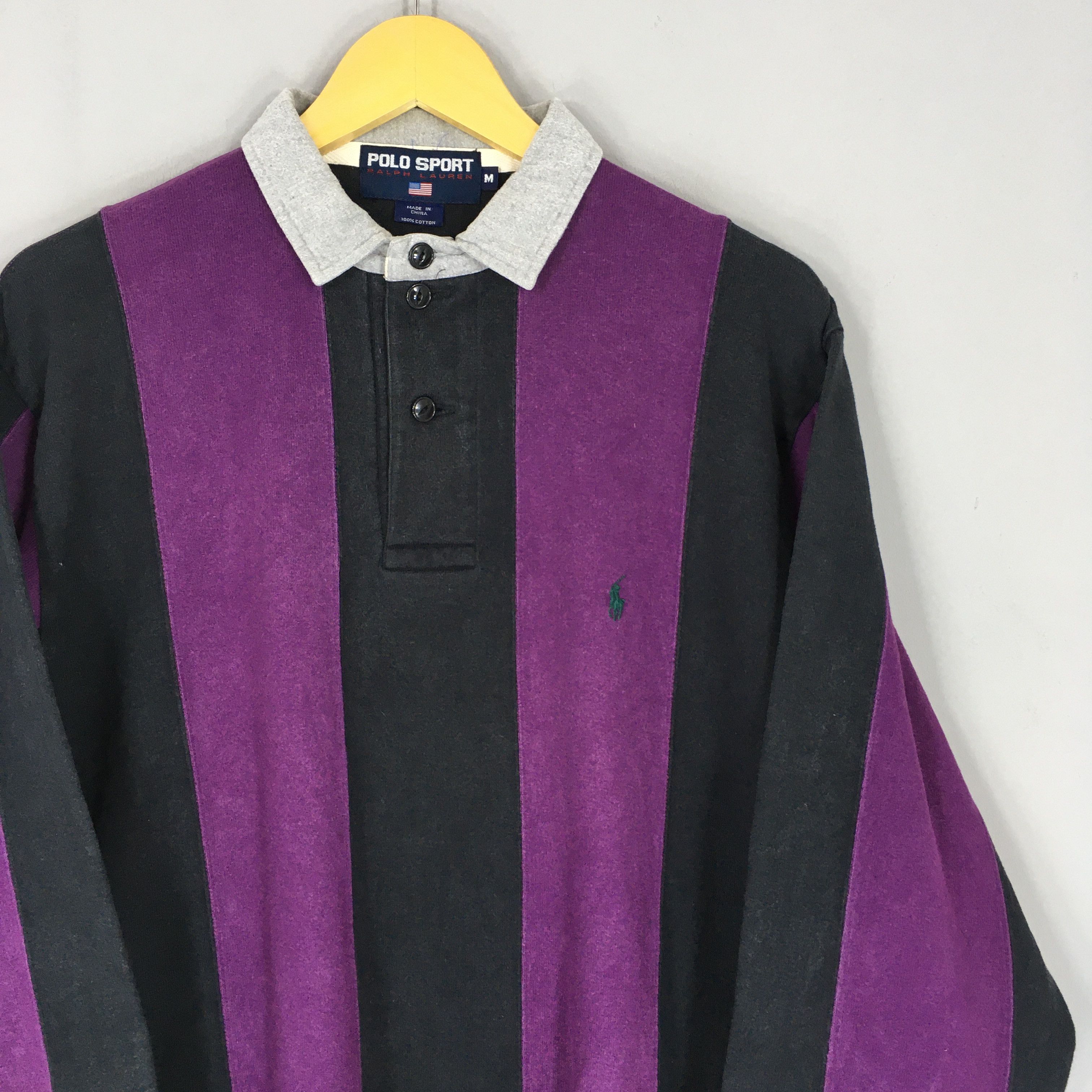 Polo Ralph Lauren Vintage 90s Polo Sport Ralph Lauren Rugby Shirt Medium Size US M / EU 48-50 / 2 - 2 Thumbnail