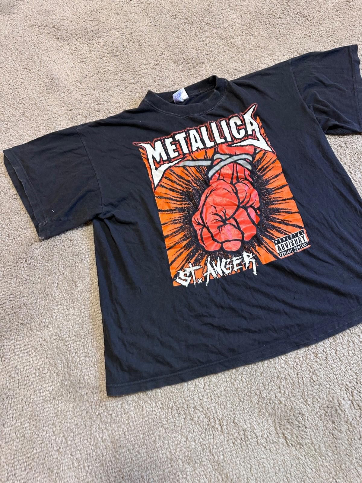 Metallica Vintage Metallica St - Anger 2003 Tour Black Band T-shirt XL Size US XL / EU 56 / 4 - 2 Thumbnail