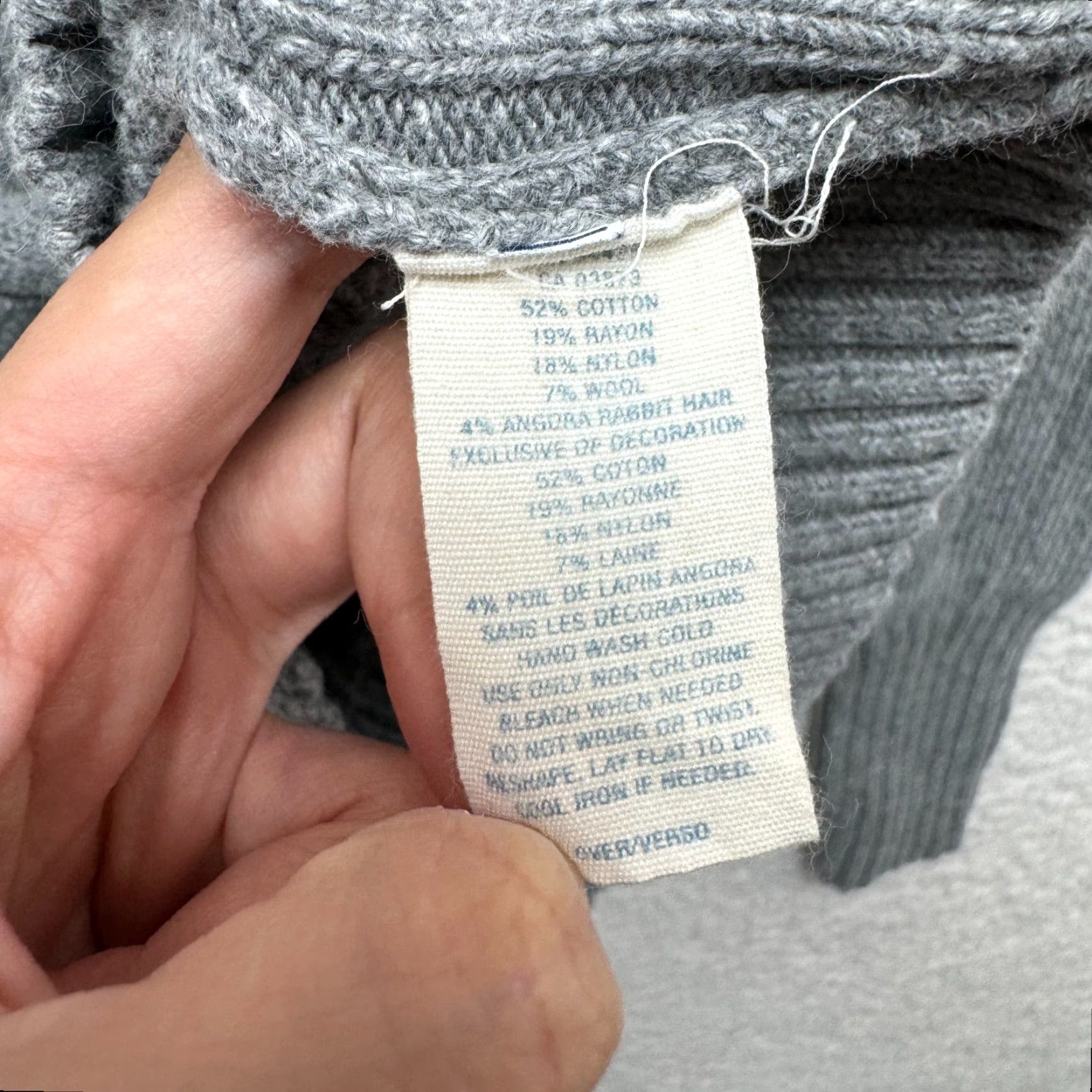 Vintage VINTAGE Y2K Sweater Hoodie Gray M Bella Swan Boho Fairy Grunge Whimsigoth Size M / US 6-8 / IT 42-44 - 6 Thumbnail
