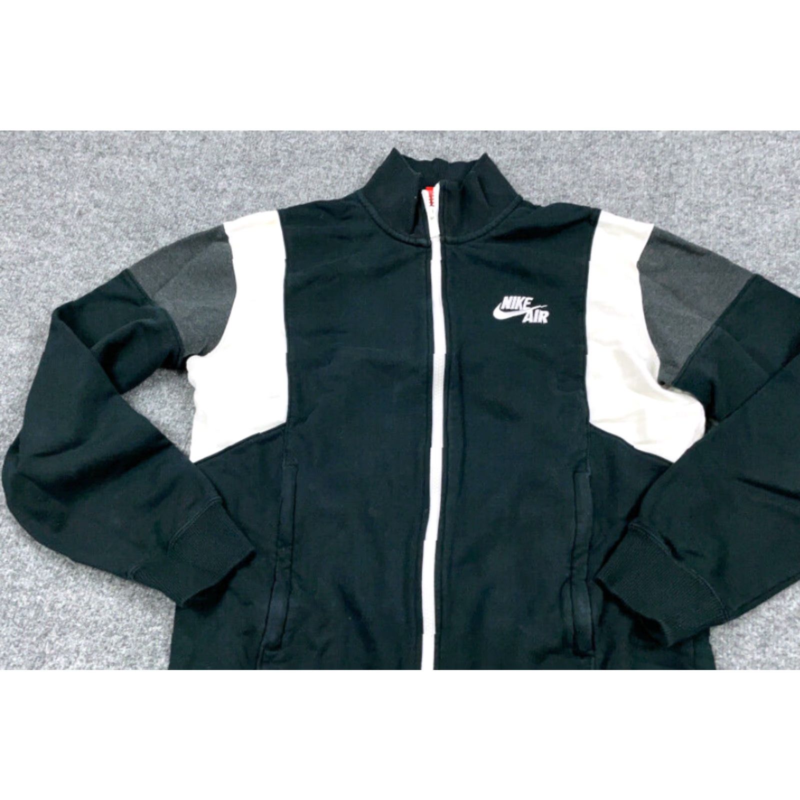 Nike Nike Air Black White Zip Sweatshirt Adult Medium Embroidered Swoosh Streetwear Size US M / EU 48-50 / 2 - 5 Thumbnail