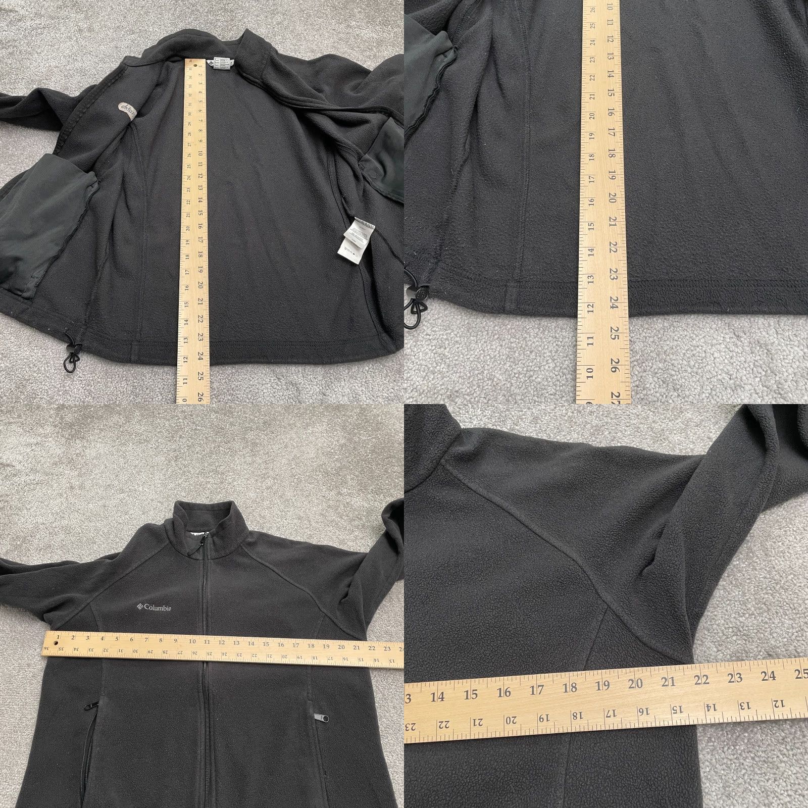 Vintage Columbia Jacket Womens Large Black Fleece Full Zip Outdoor Hiking Benton Springs Size L / US 10 / IT 46 - 8 Thumbnail