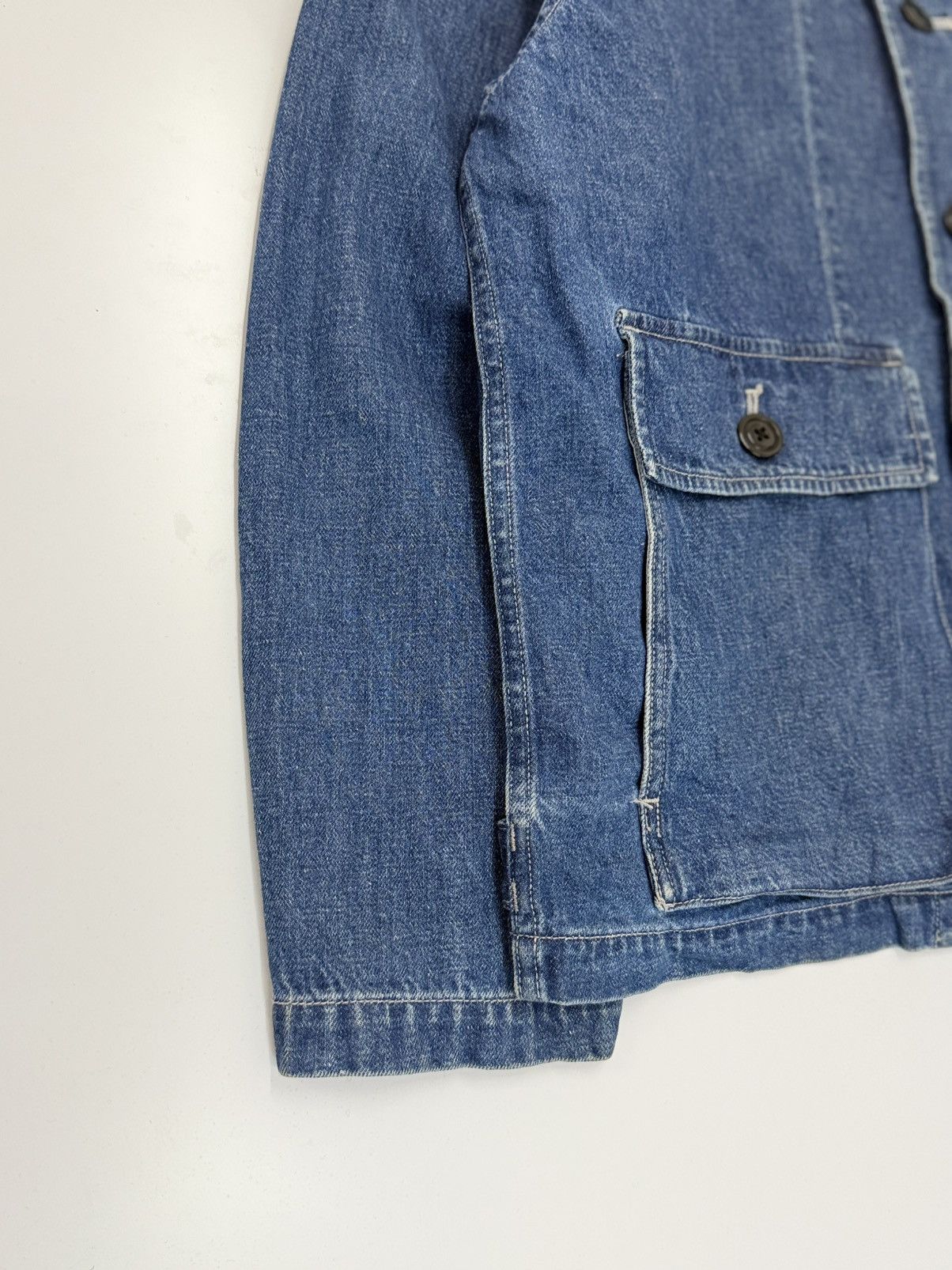 Schott 🔥 SCHOTT N.Y.C Amekaji Japan Denim Style Chore Jacket - L Size US L / EU 52-54 / 3 - 3 Thumbnail