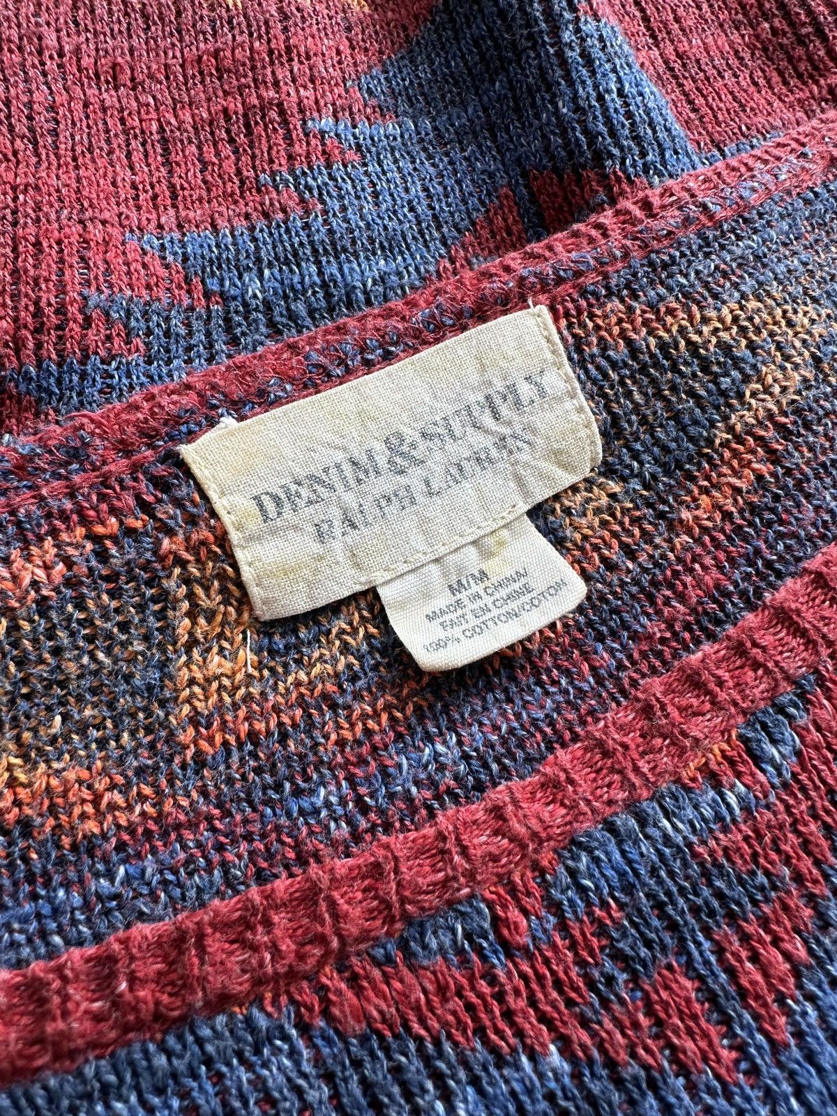 Denim & Supply Ralph Lauren DENIM & SUPPLY RALPH LAUREN Aztec Pattern Cotton Sweater Size M / US 6-8 / IT 42-44 - 5 Thumbnail