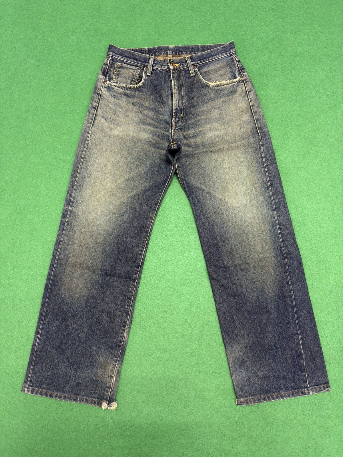 If Six Was Nine A30 Vintage Rusty Selvedge Edwin 505 Distressed Size US 30 / EU 46 - 1 Thumbnail