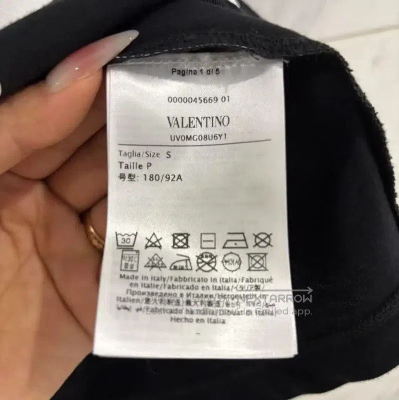 Valentino Valentino Black Cotton Printed Graphic T-Shirt . Size US S / EU 44-46 / 1 - 5 Thumbnail