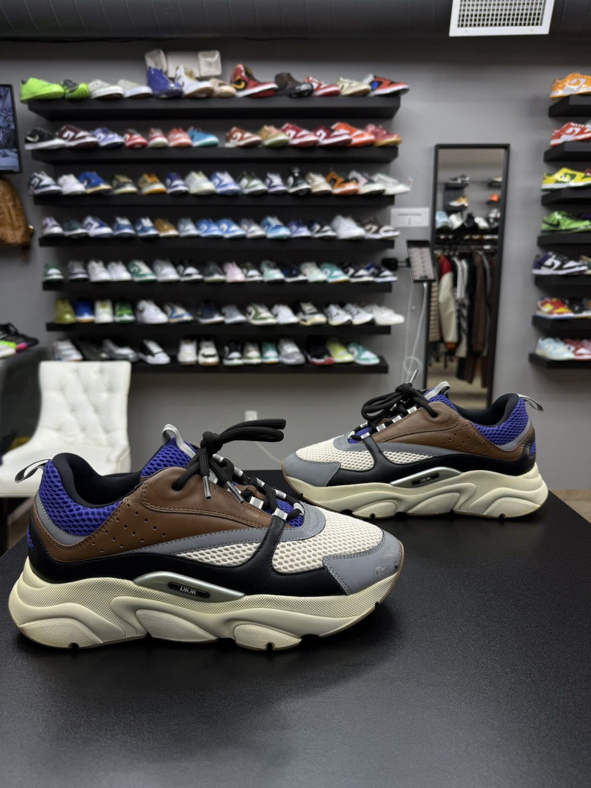 Dior Men’s Dior B22 Runner Brown Blue White Size 43 / 10US Size US 10 / EU 43 - 2 Thumbnail