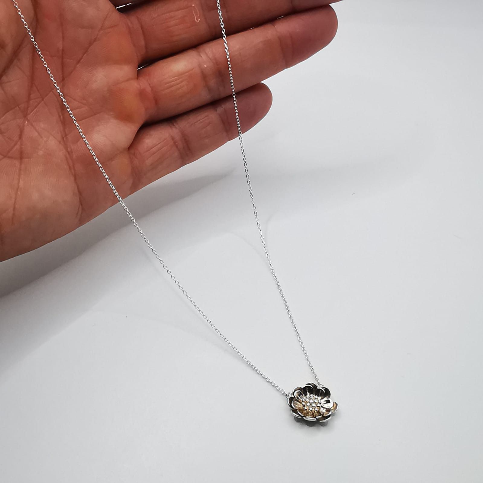 Sterling Silver Vintage Jewelry Chain,Pendant, 925 Sterling Silver 3,65g Size ONE SIZE - 5 Thumbnail