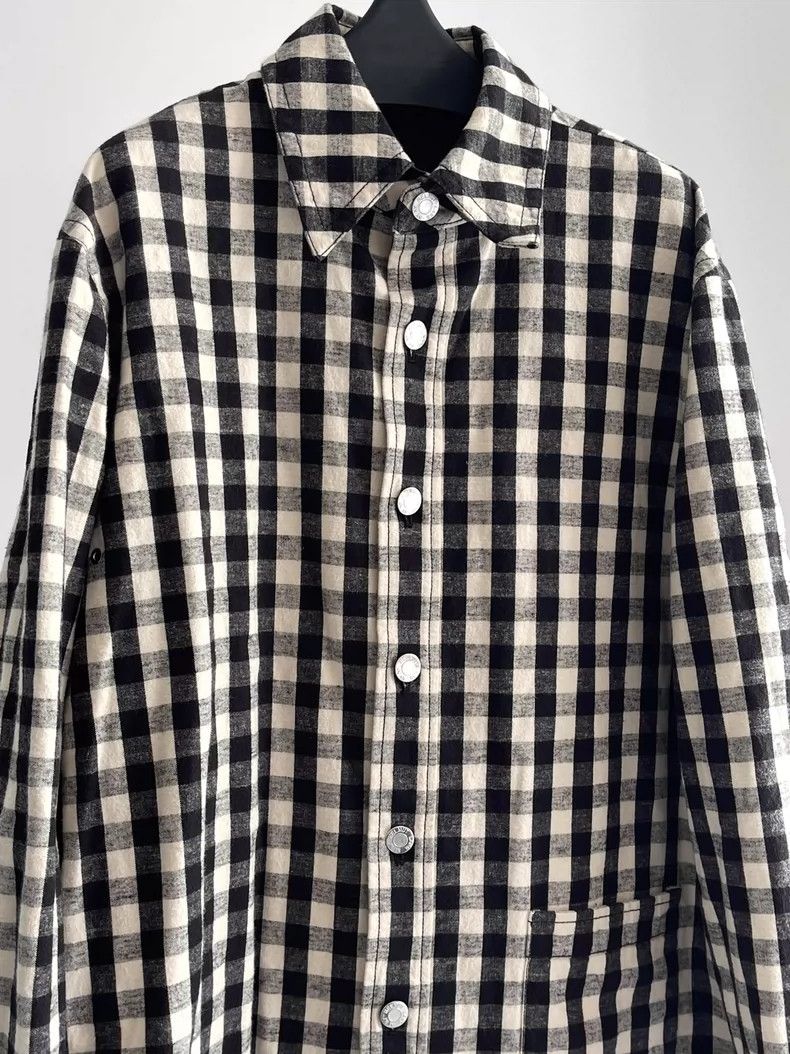 Helmut Lang HELMUT LANG Plaid cotton shirt jacket coat Size US S / EU 44-46 / 1 - 4 Thumbnail