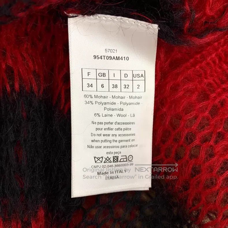 Dior Dior Colour-blocked striped horsehair round-neck long-slee Size XXS / US 00 / IT 34 - 6 Thumbnail
