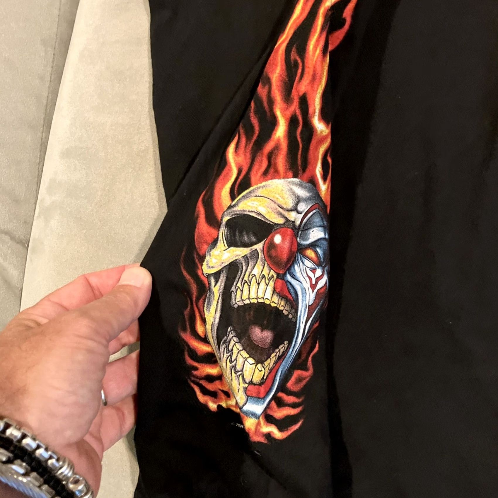 Vintage VINTAGE Jekyll & Hyde Shop T Shirt XXL Black Graphic Print Crew Neck 2XL Hot Leathers Men's Regular Short Sleeves Size US XXL / EU 58 / 5 - 5 Thumbnail