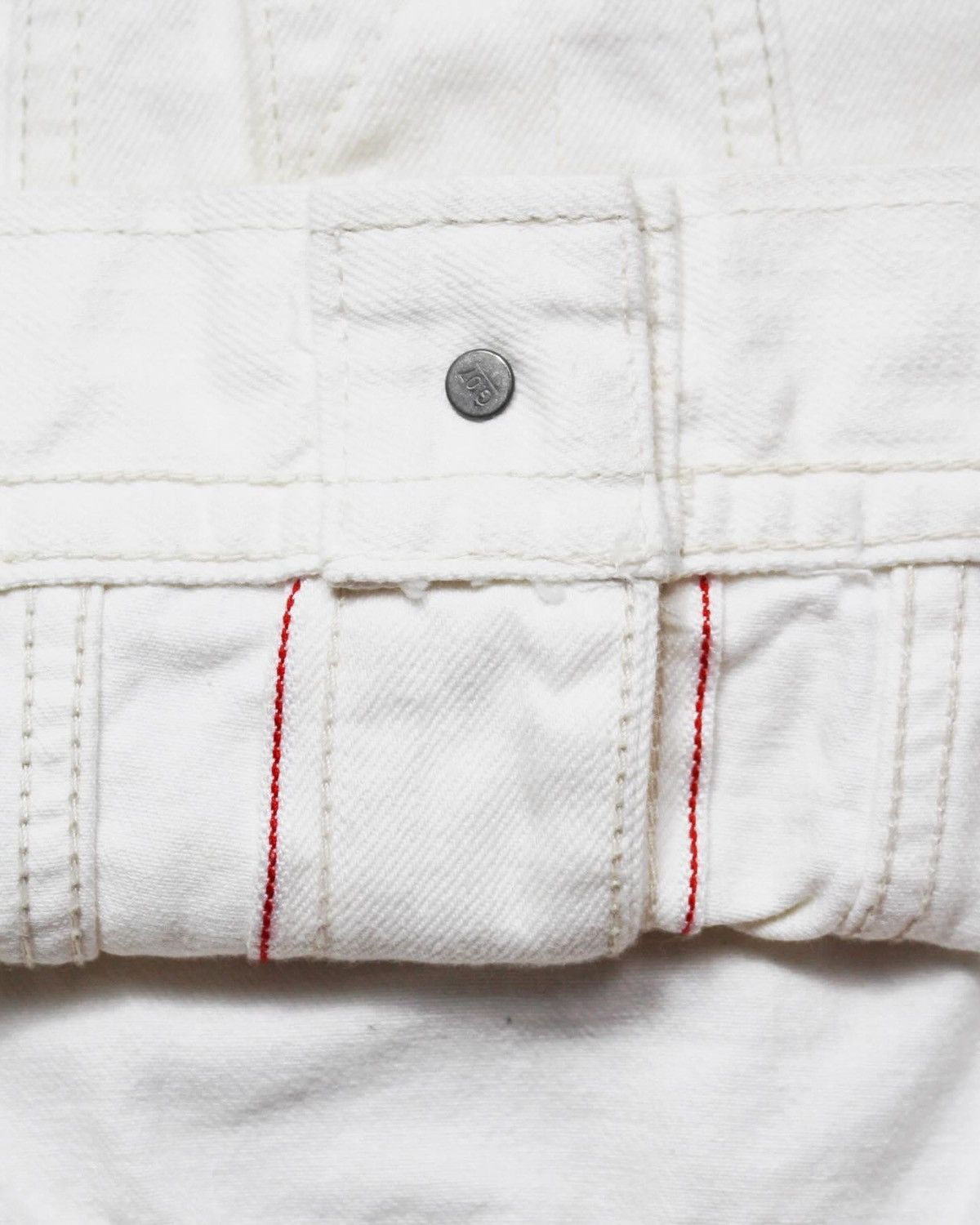GOA 2000S G.O.A SELVEDGE WHITE DENIM JACKET Size US M / EU 48-50 / 2 - 6 Thumbnail
