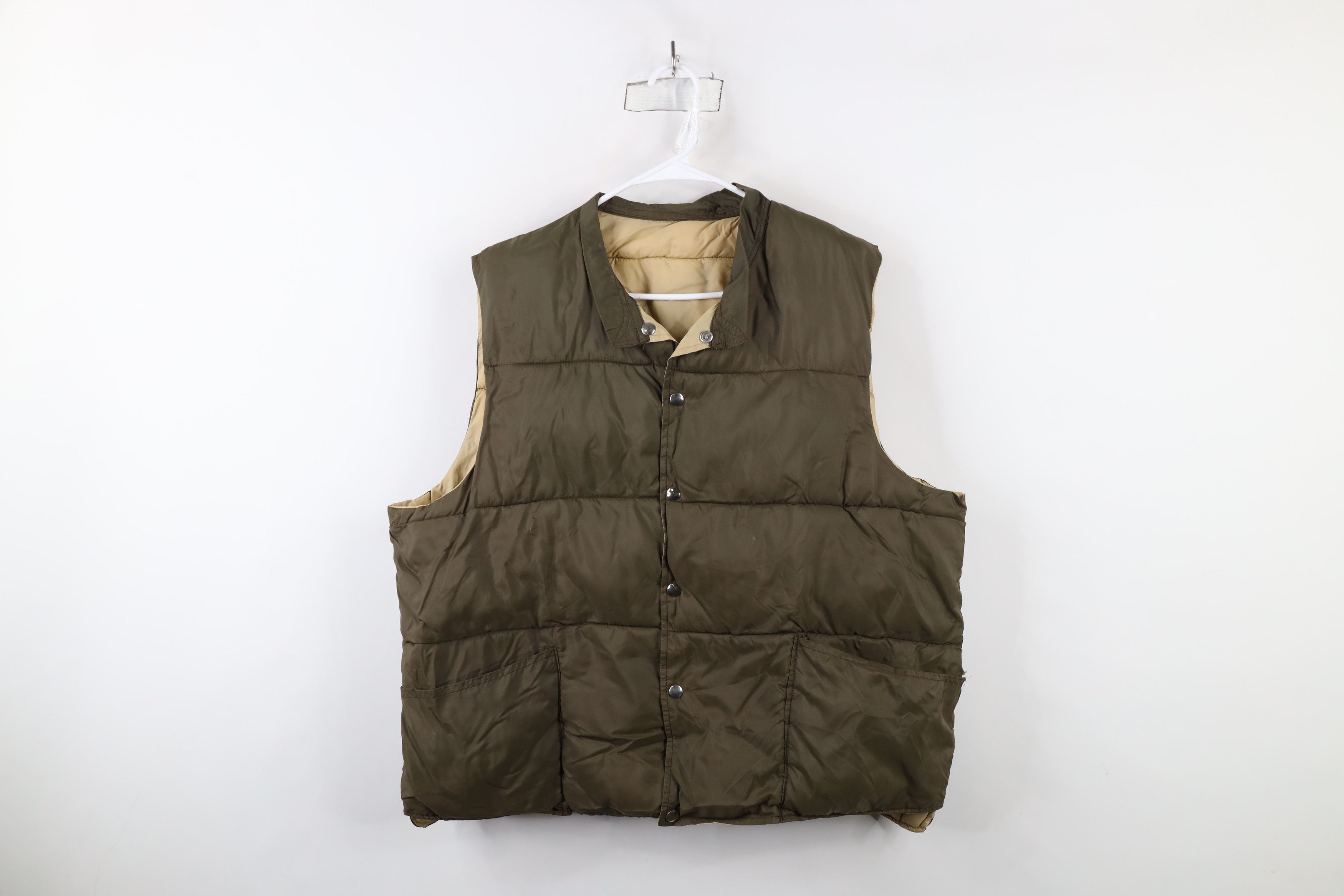 Vintage Vintage 60s 70s Streetwear Reversible Hunting Puffer Jacket Size US XL / EU 56 / 4 - 1 Thumbnail