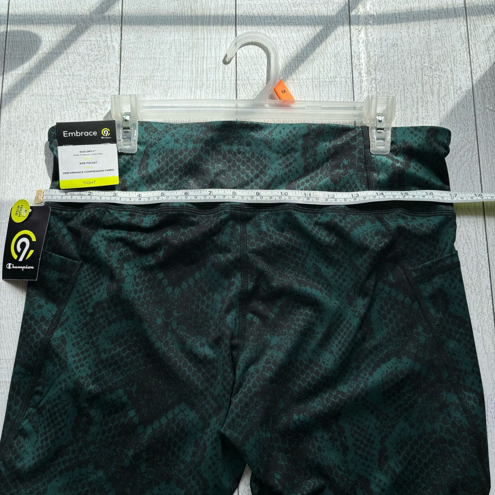 Other Champion C9 Duo Dry Green and Black Leggings XXL NWT Size 34" / US 12 / IT 48 - 2 Thumbnail
