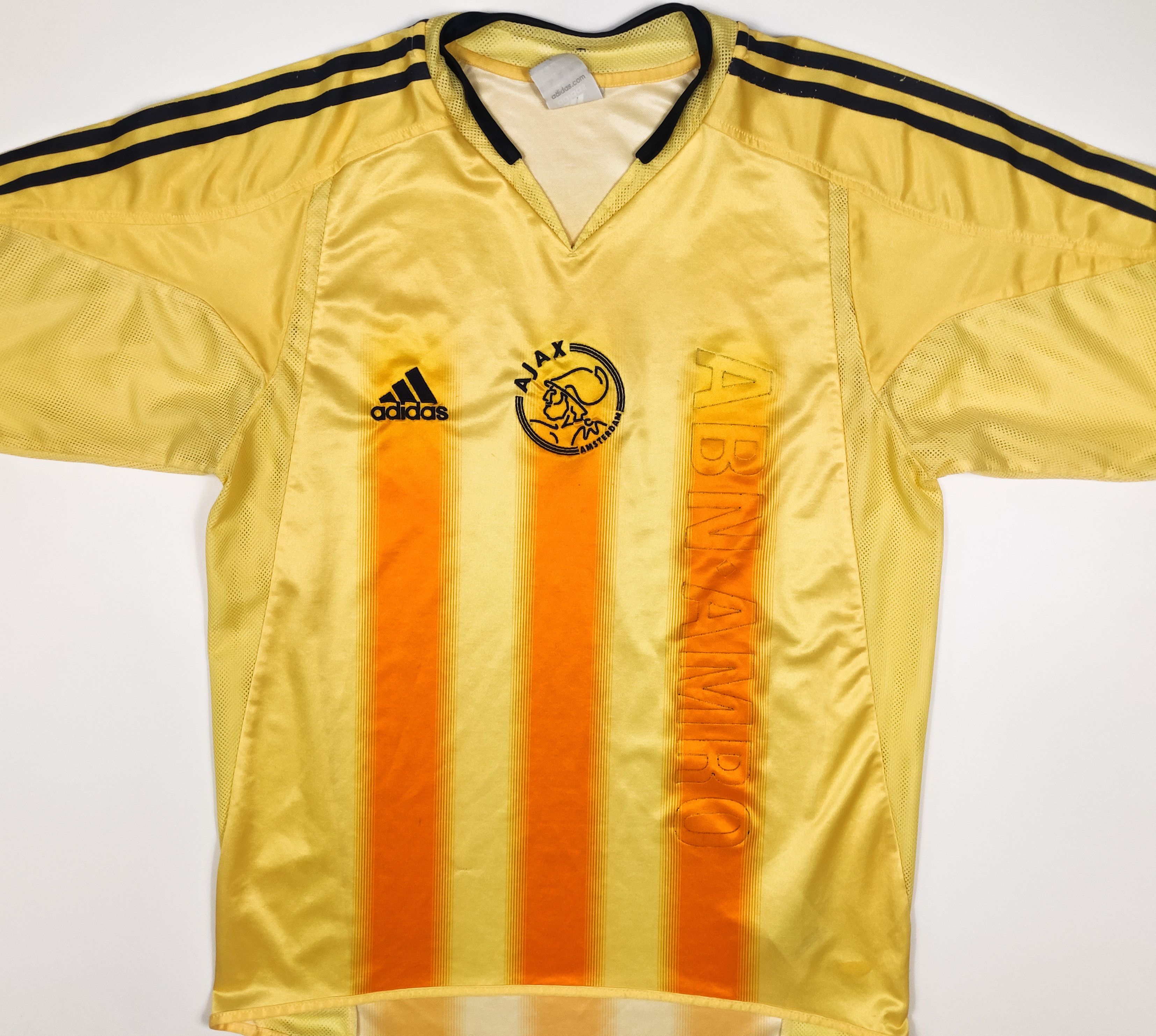 Adidas Ajax Amsterdam 2004 2005 Adidas Away Shirt Vintage Gold Size US S / EU 44-46 / 1 - 1 Thumbnail