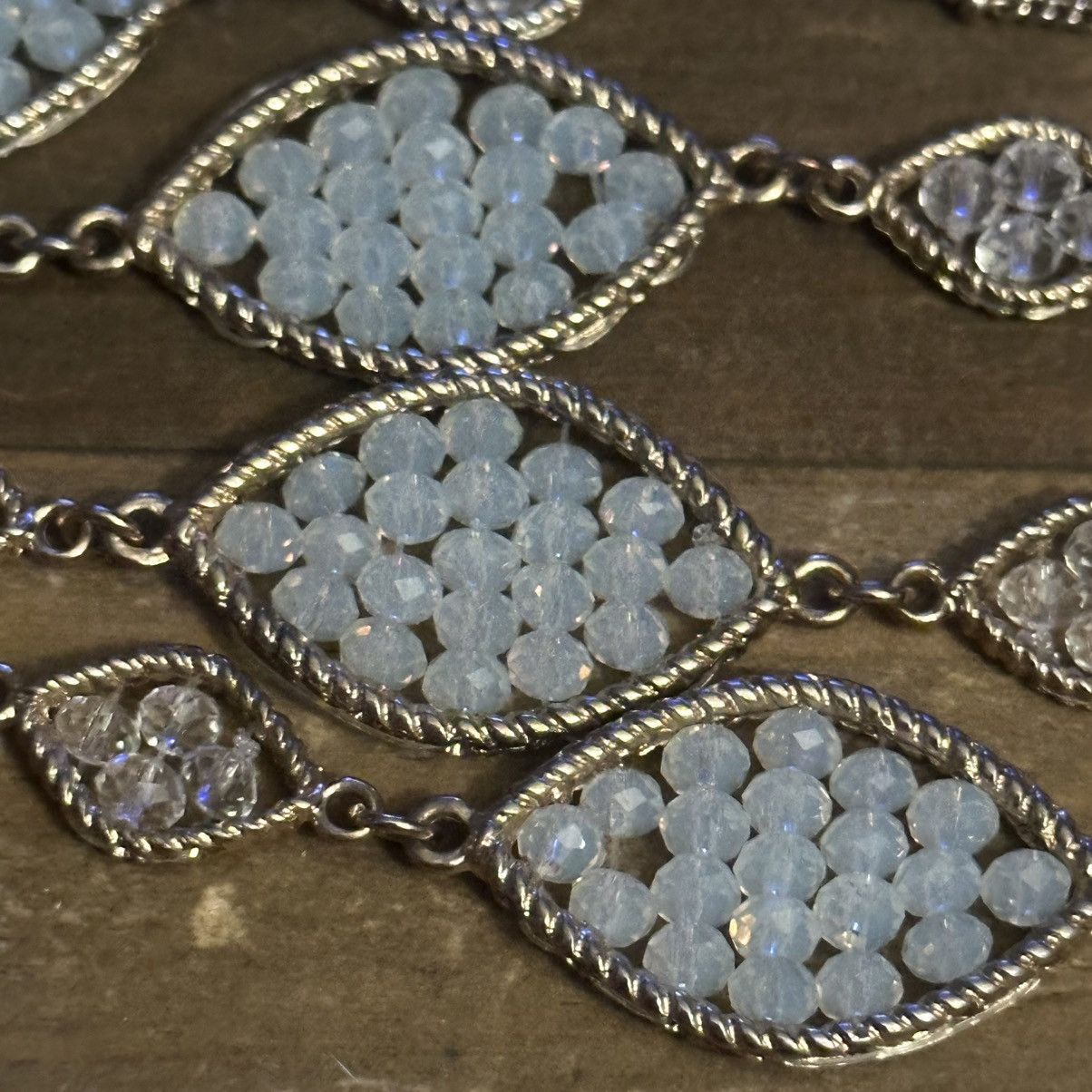 Other Gold tone stationed crystal links necklace Size ONE SIZE - 3 Thumbnail