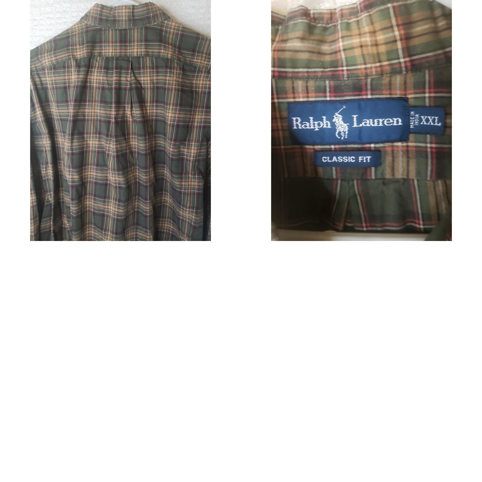 Polo Ralph Lauren Ralph Lauren Men's Button-down Shirt XXL Plaid Long Sleeve Green Multicolor Classic Fit 2XL Polo Shirt Mens Button-Down Casual Business Size US XXL / EU 58 / 5 - 8 Thumbnail