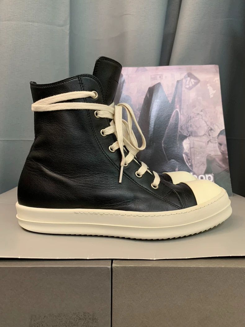 Rick Owens Rick Owens Black and white high-top sneakers Size US 8.5 / EU 41-42 - 1 Thumbnail