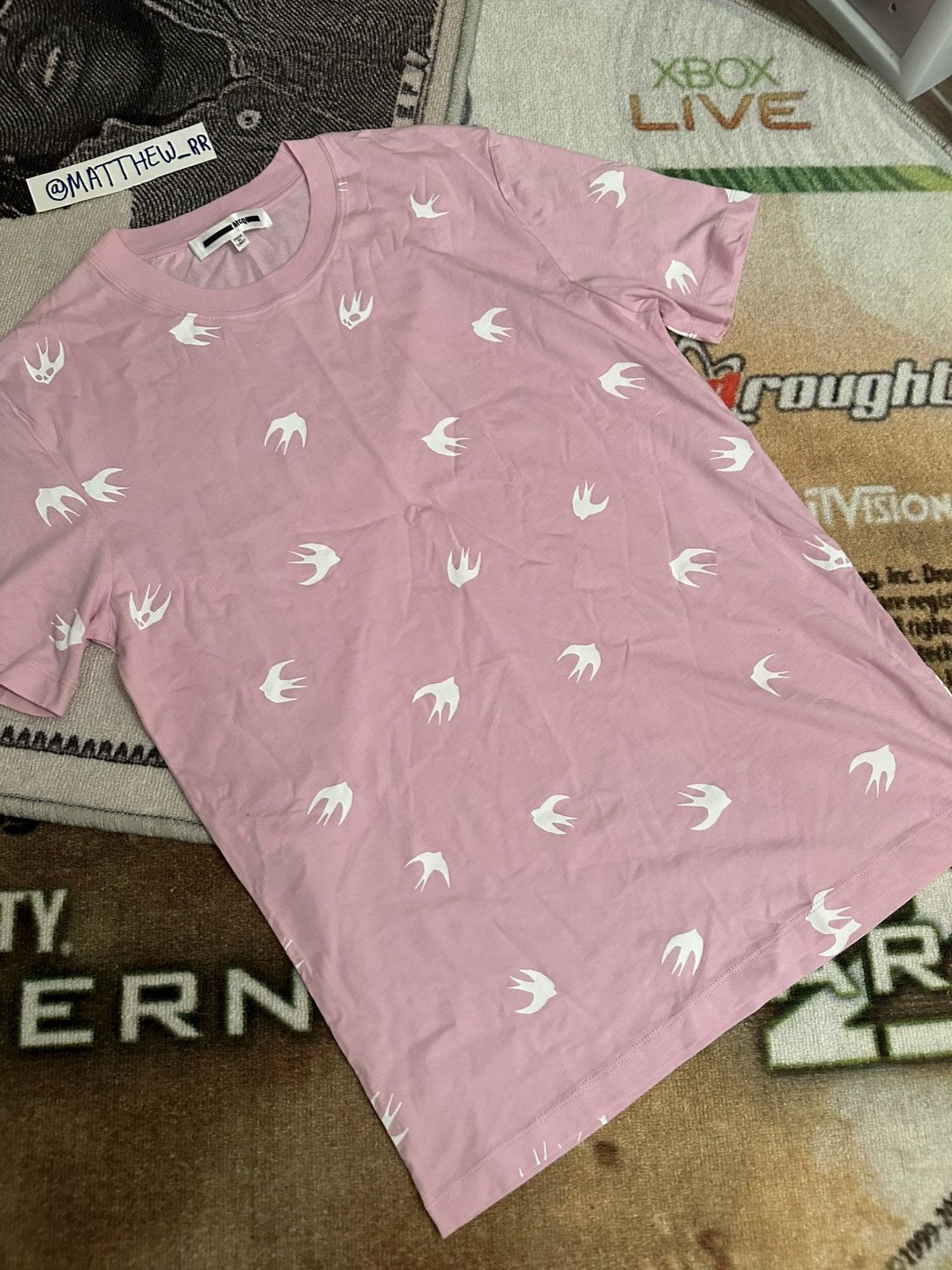 Alexander McQueen Alexander McQueen Pink Tee Size US M / EU 48-50 / 2 - 2 Thumbnail