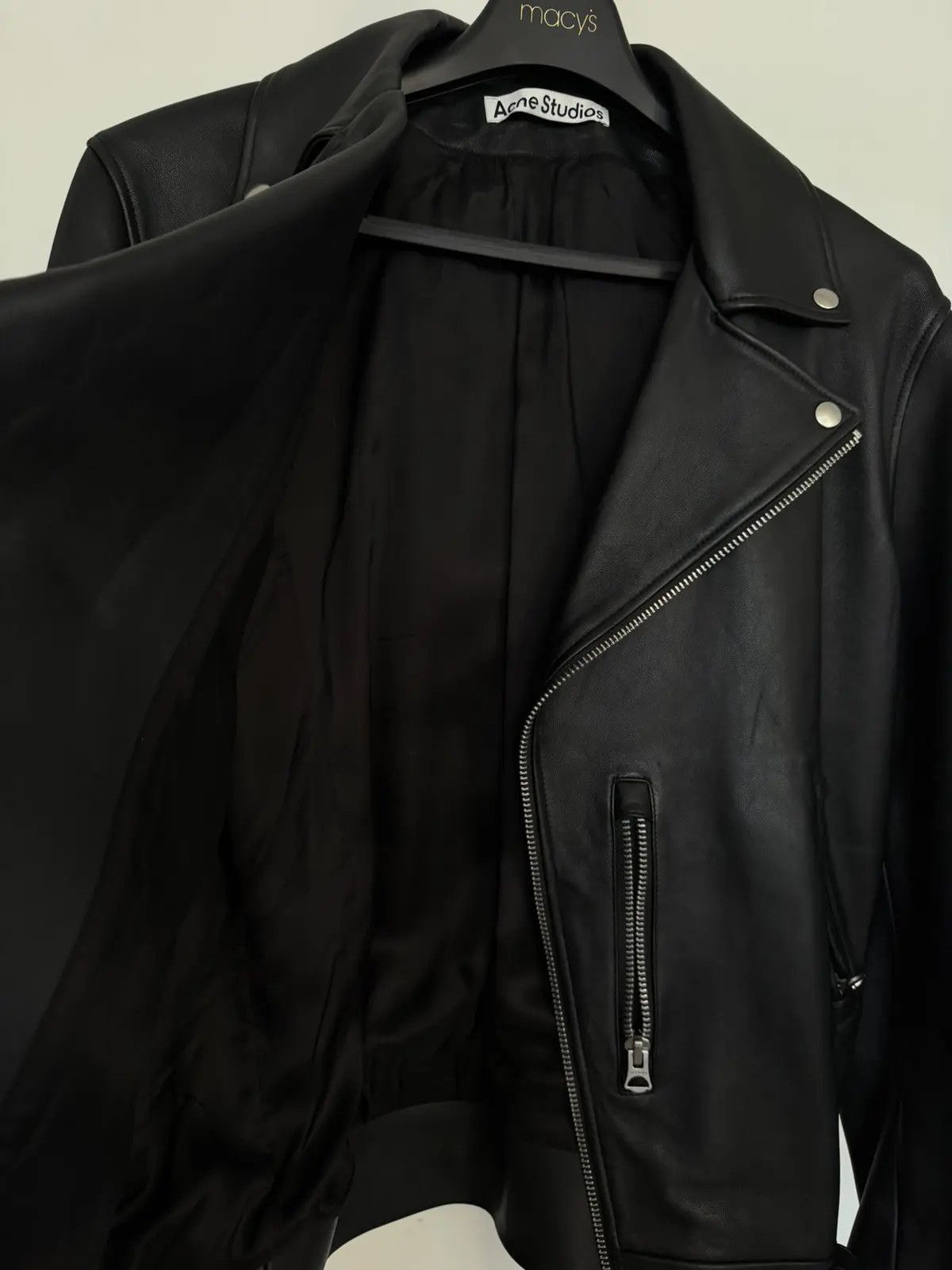 Acne Studios Acne Studios Leather Biker Jacket Mens Size US L / EU 52-54 / 3 - 6 Thumbnail