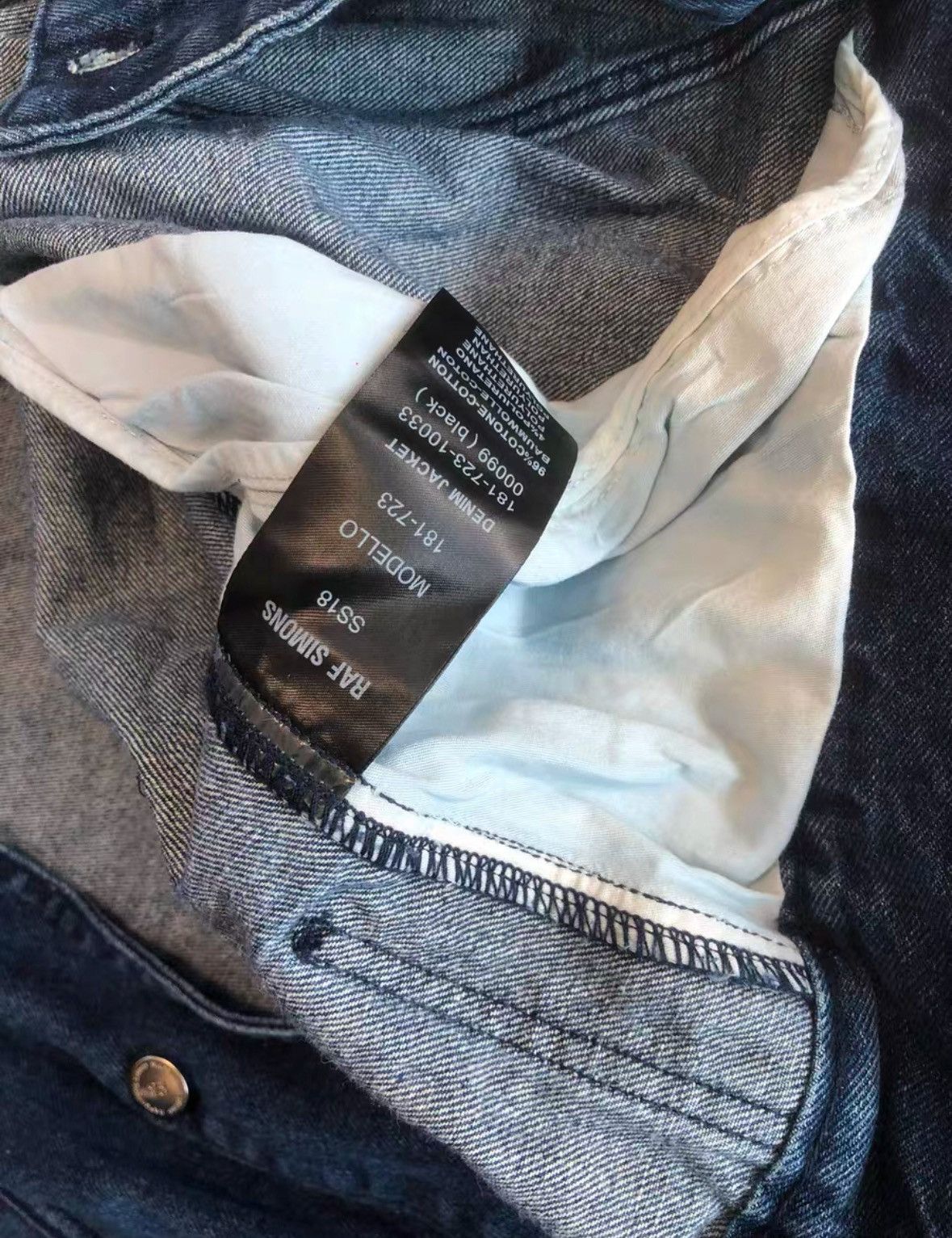 Raf Simons Raf Simons 18ss NewOrder denim jacket Size US S / EU 44-46 / 1 - 10 Thumbnail