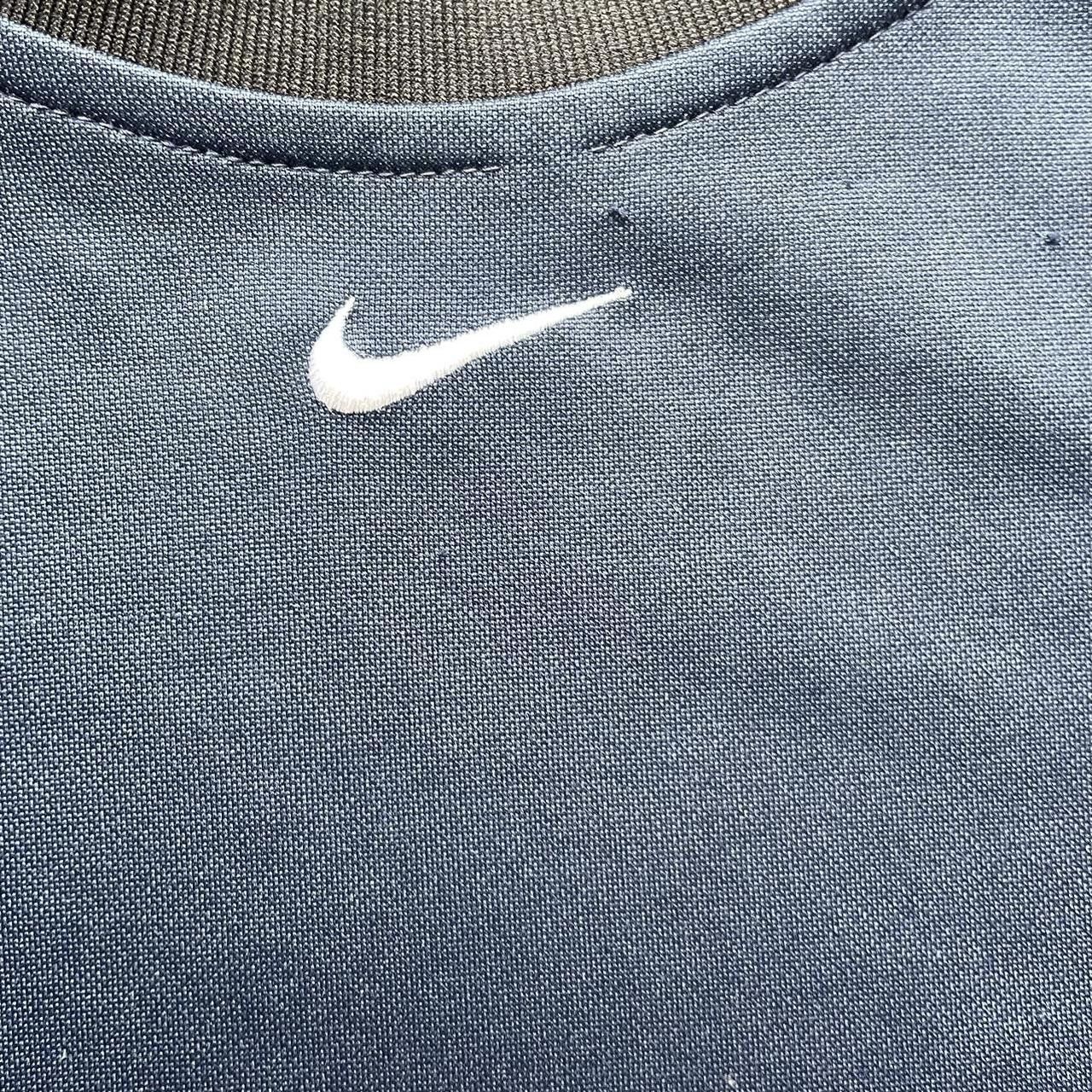 Nike × Vintage Vintage Y2K Navy Nike Center Check Jersey Size US L / EU 52-54 / 3 - 2 Thumbnail