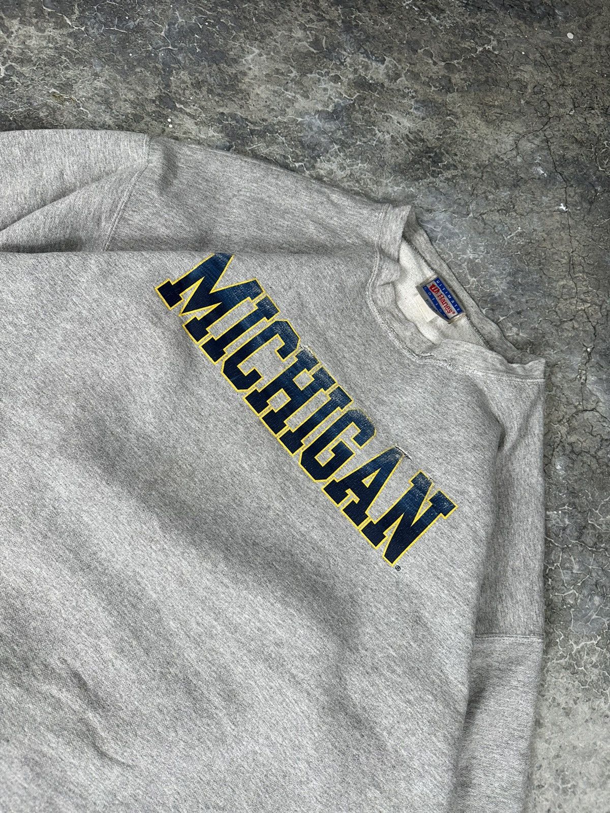 Vintage Vintage Michigan State Thrashed Crewneck Size US XL / EU 56 / 4 - 4 Thumbnail