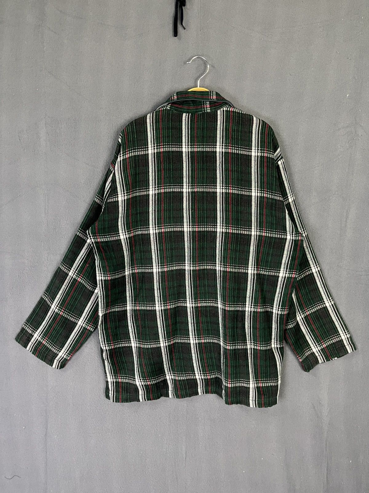 Pierre Balmain × Vintage Vent Vert Pierre Balmain Paris Plaid Shirt Size US M / EU 48-50 / 2 - 2 Thumbnail