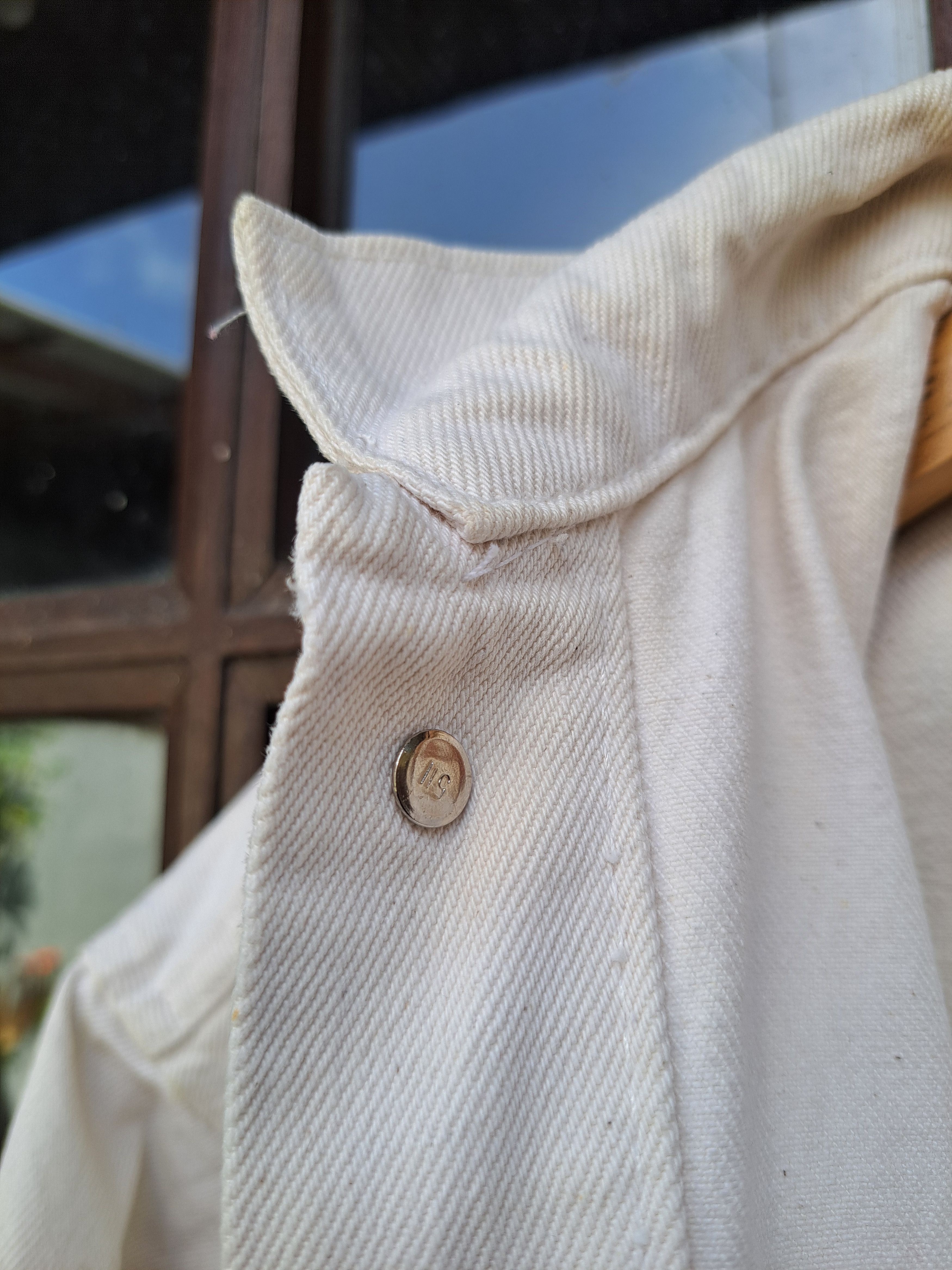 Levi's Vintage Clothing Vintage 80s LEVIS Usa Trucker Denim Jacket White L Unisex Size US L / EU 52-54 / 3 - 5 Thumbnail